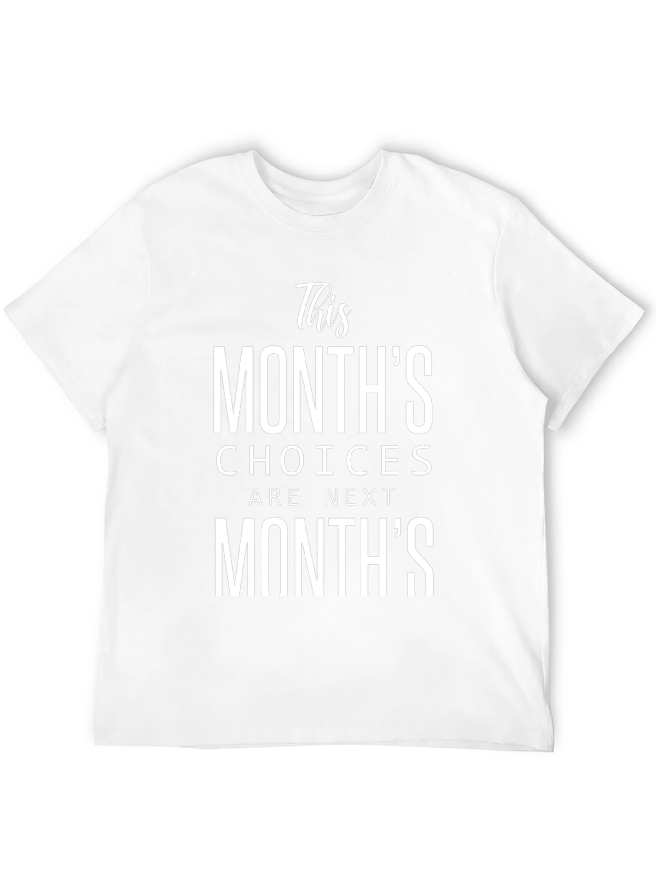 This Months Choices T-Shirt - Black Graphic Tee