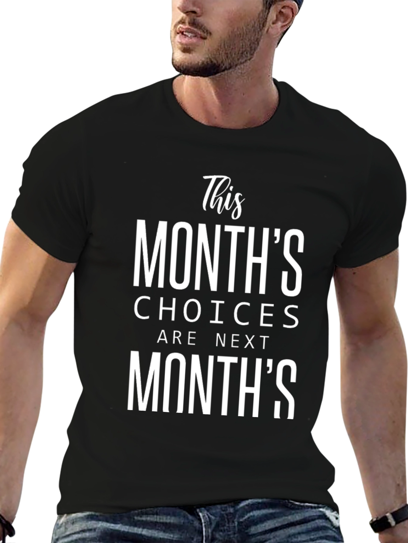 This Months Choices T-Shirt - Black Graphic Tee