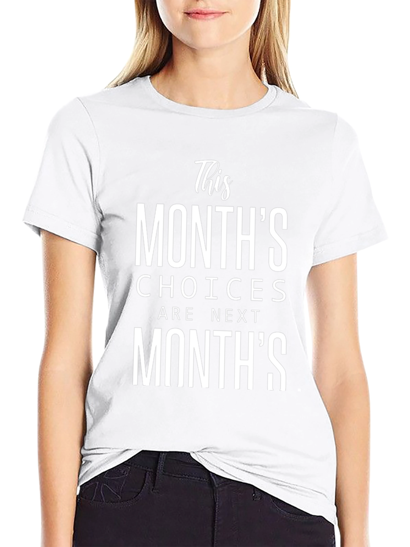 This Months Choices T-Shirt - Black Graphic Tee