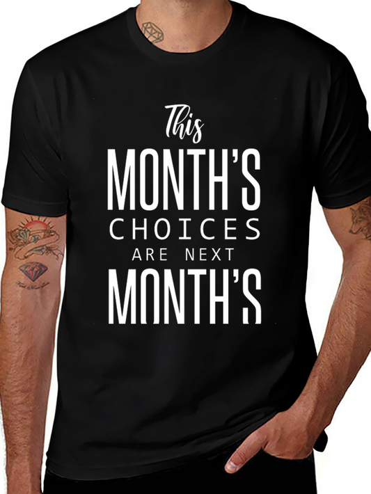 This Months Choices T-Shirt - Black Graphic Tee