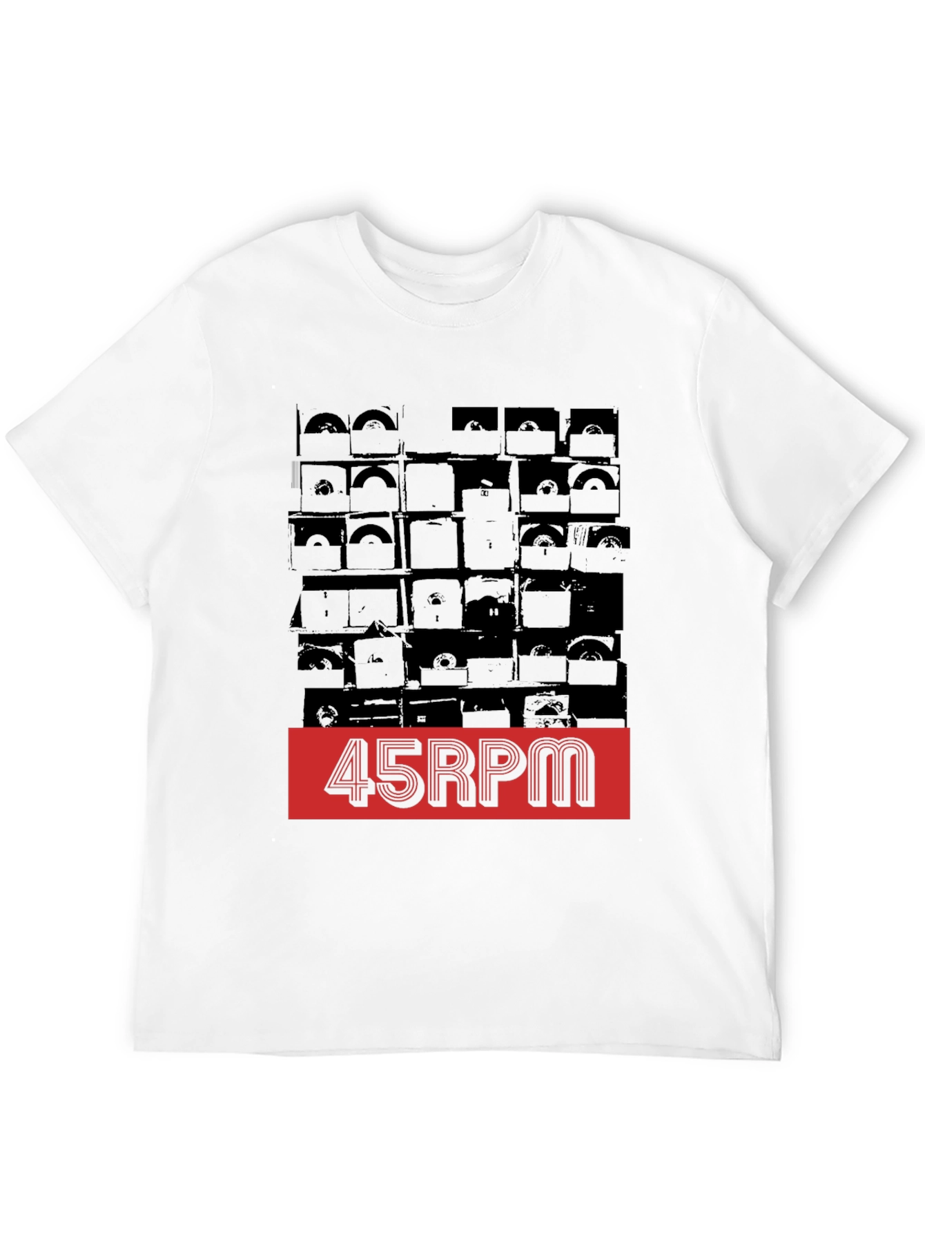 45 RPM Record Shelf Graphic Tee