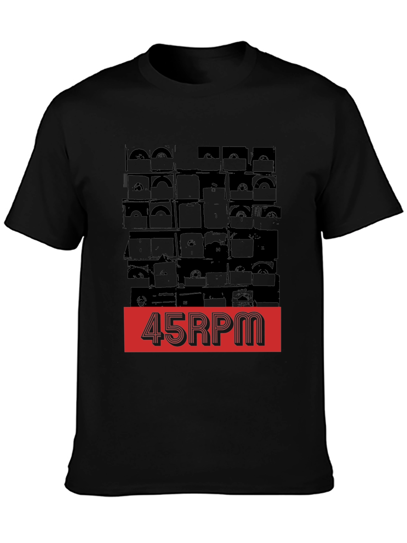 45 RPM Record Shelf Graphic Tee