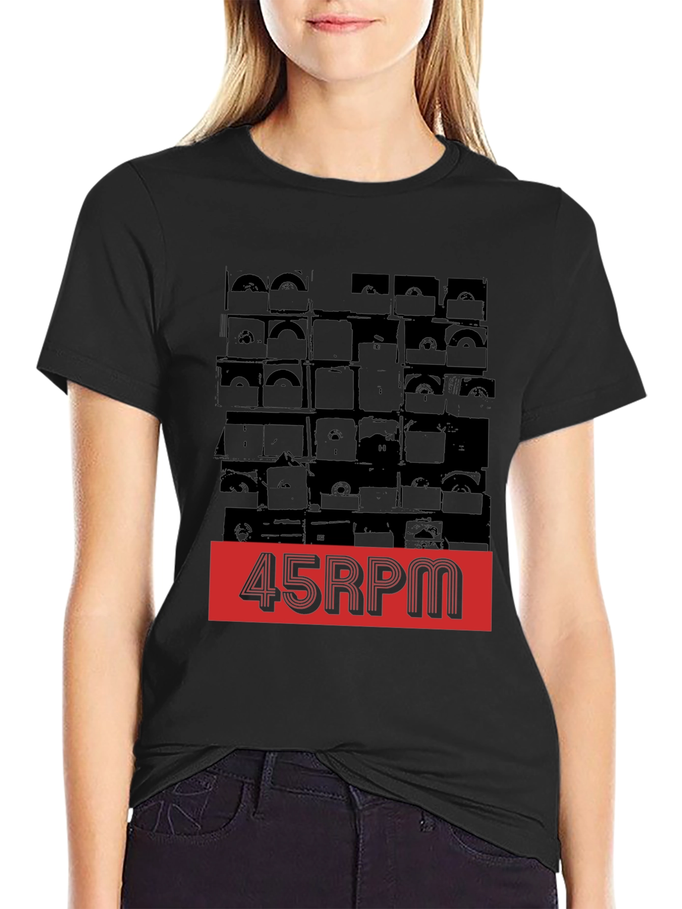 45 RPM Record Shelf Graphic Tee