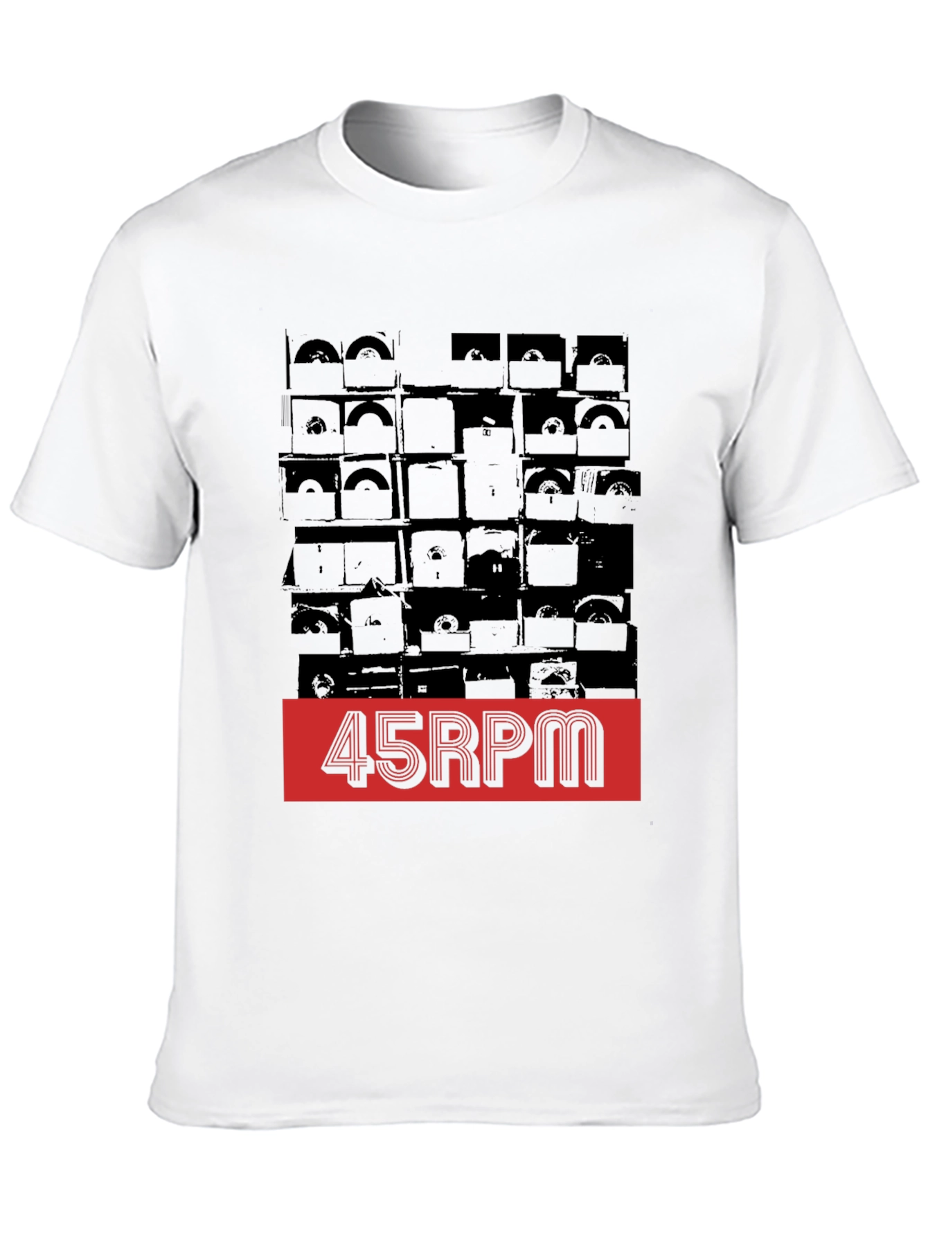 45 RPM Record Shelf Graphic Tee