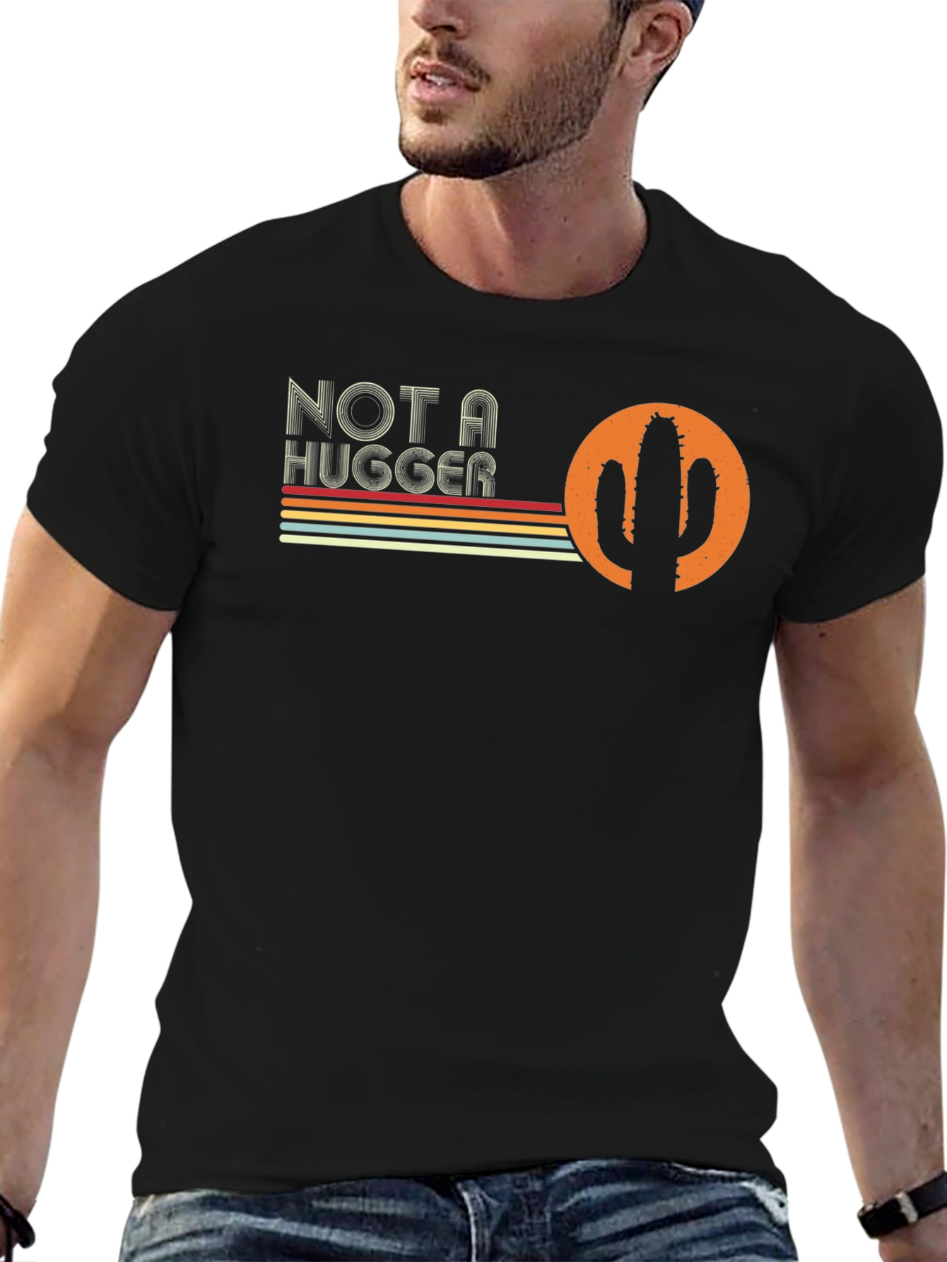 Not A Hugger Cactus Graphic Tee
