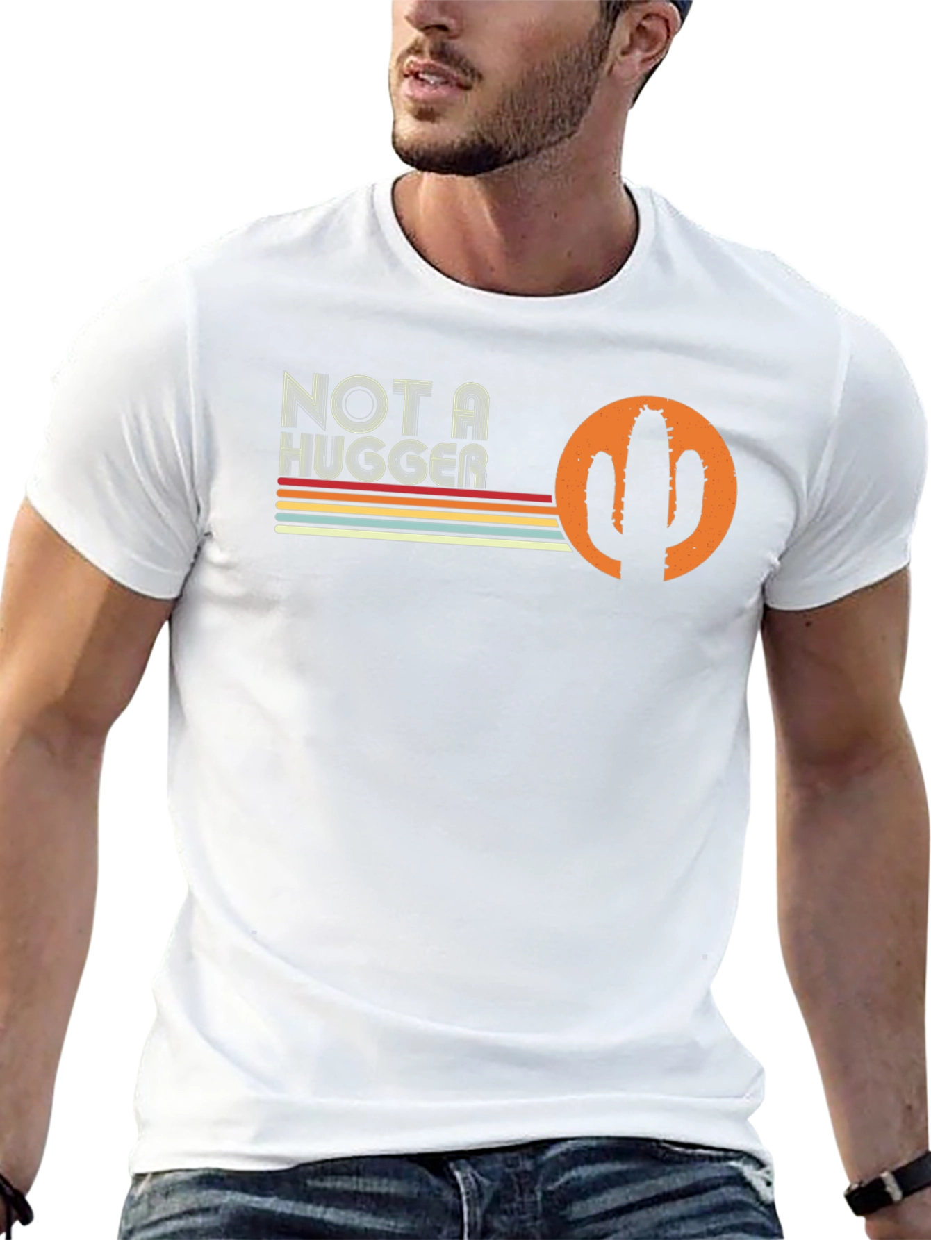 Not A Hugger Cactus Graphic Tee