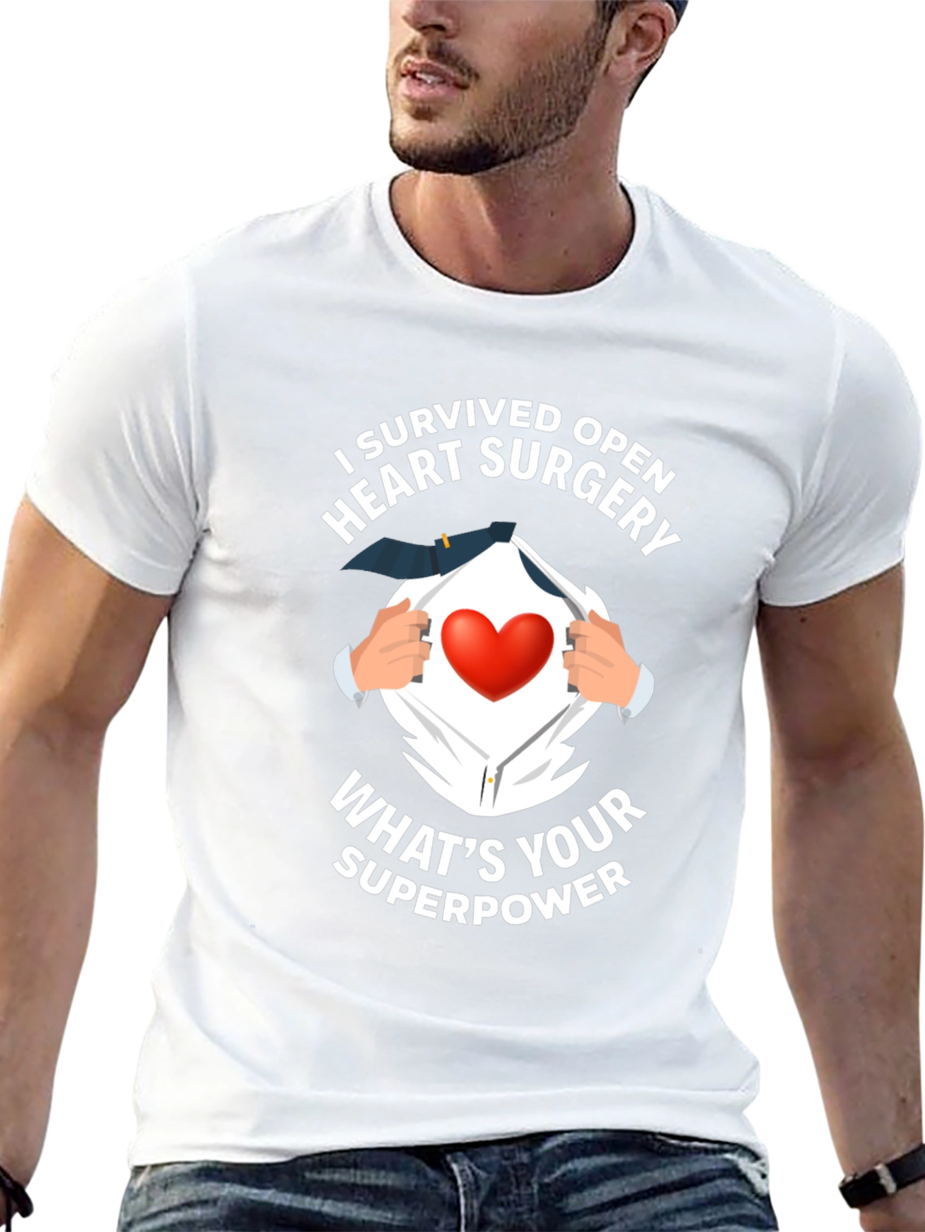 Heart Surgery Survivor Superpower T-Shirt