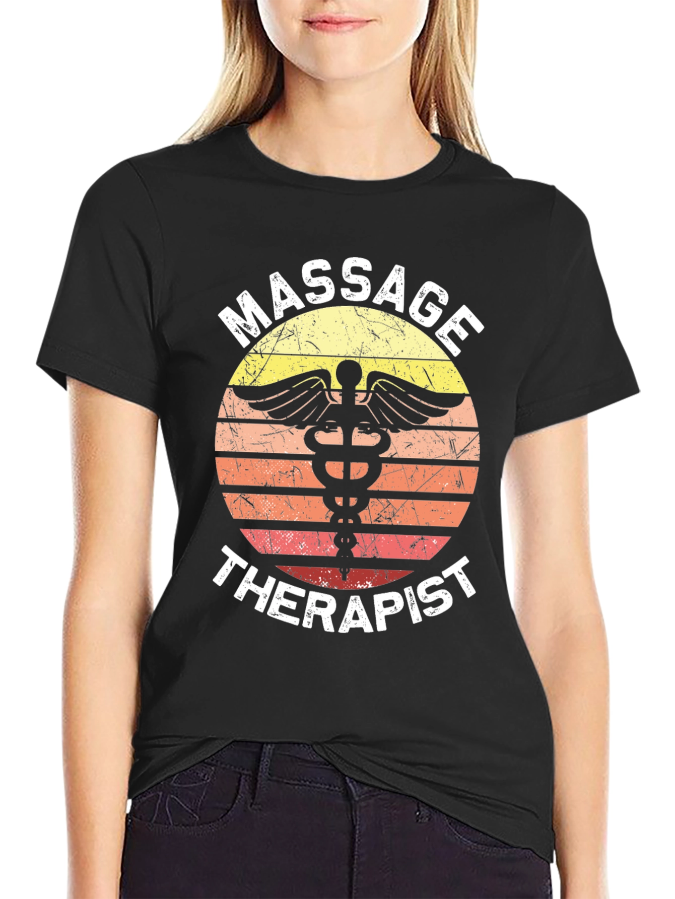 Massage Therapist T-Shirt - Retro Medical Design