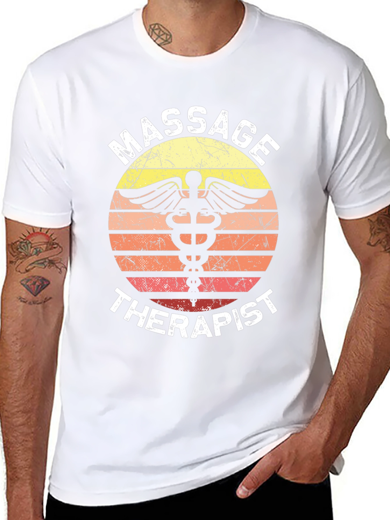 Massage Therapist T-Shirt - Retro Medical Design