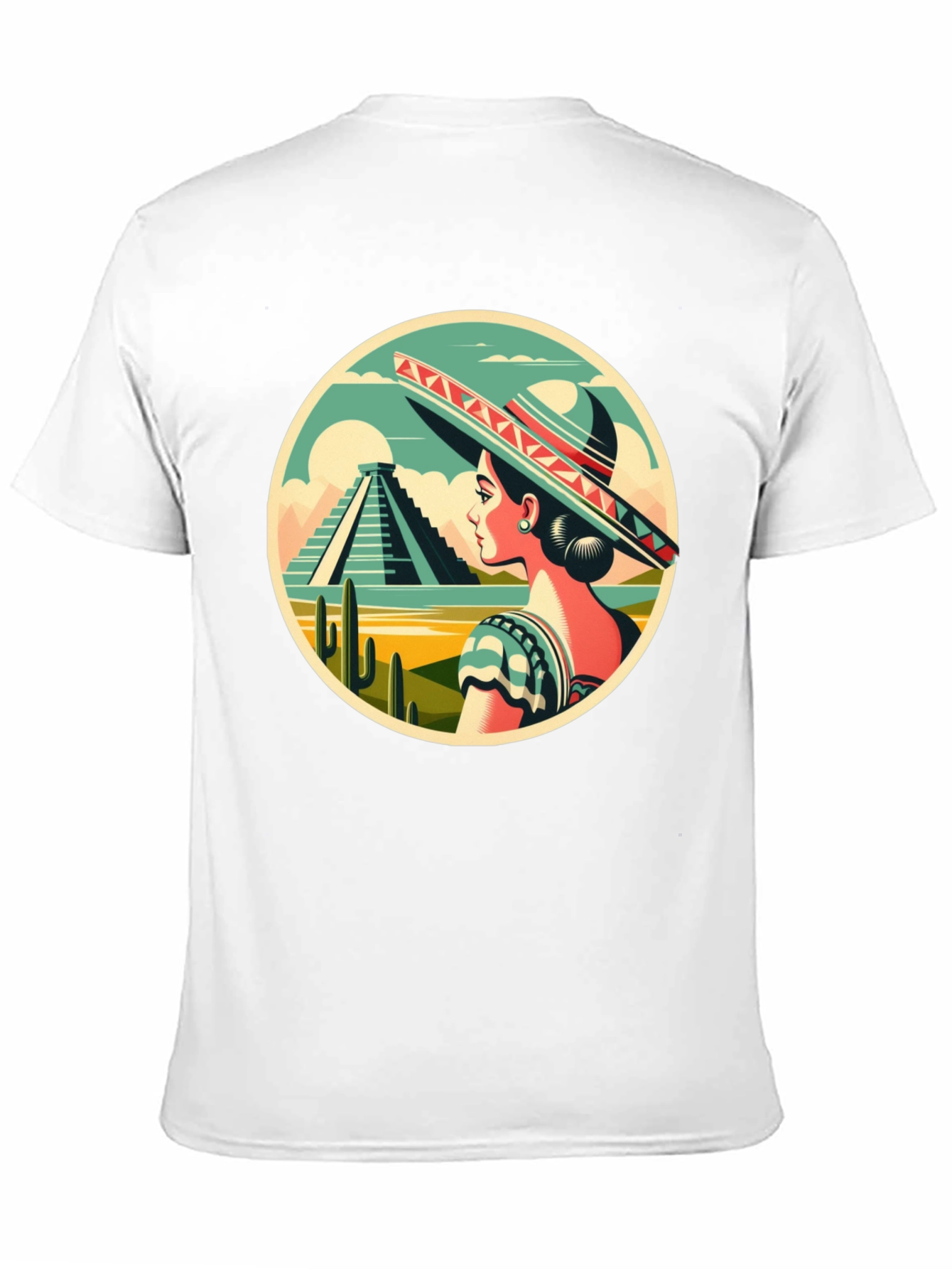 Mexican Culture T-Shirt - Sombrero Lady