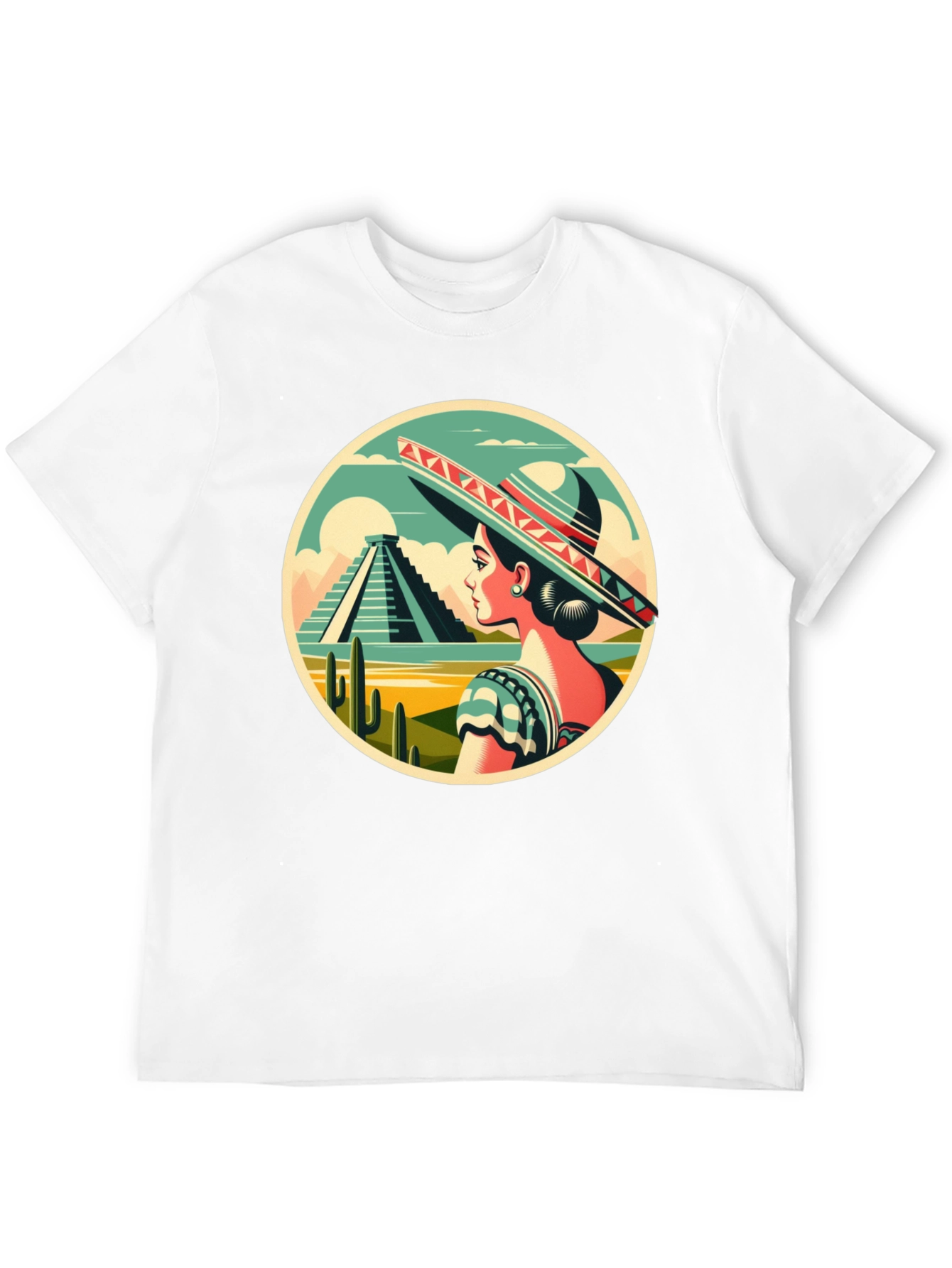 Mexican Culture T-Shirt - Sombrero Lady
