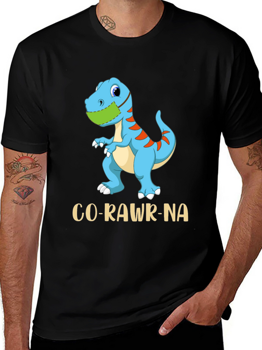 Co-Rawr-Na T-Shirt Dinosaur with Mask