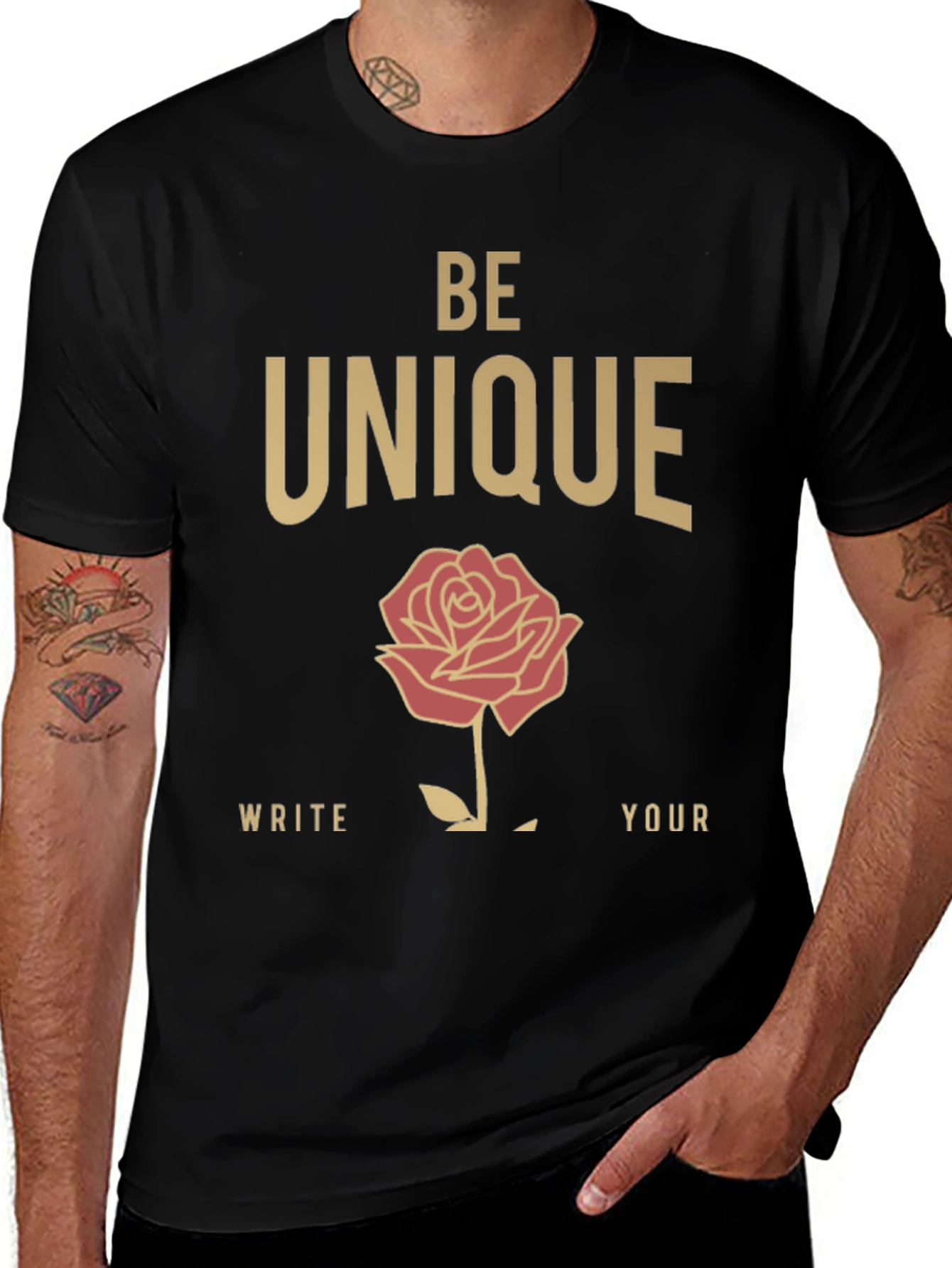 Be Unique Graphic T-Shirt - Stylish & Comfortable