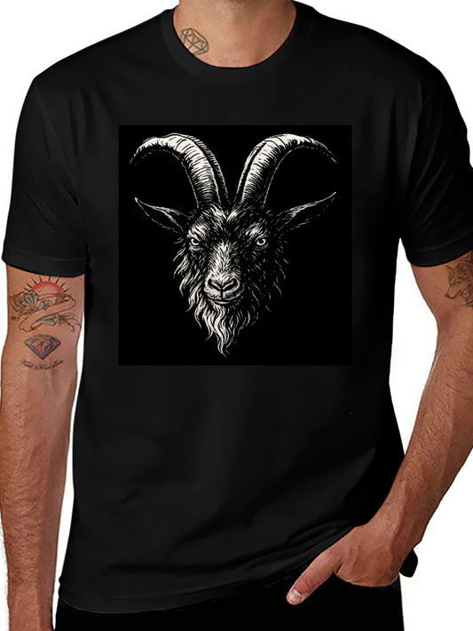 Black Goat Graphic Tee - Unisex Soft Cotton Shirt
