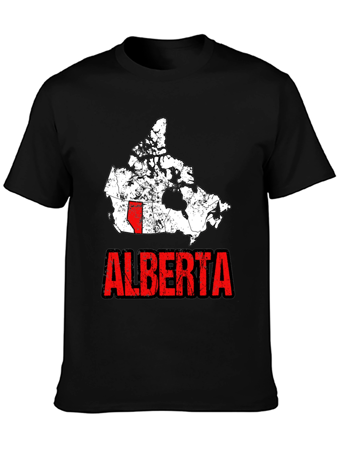 Alberta Canada Map Graphic Tee