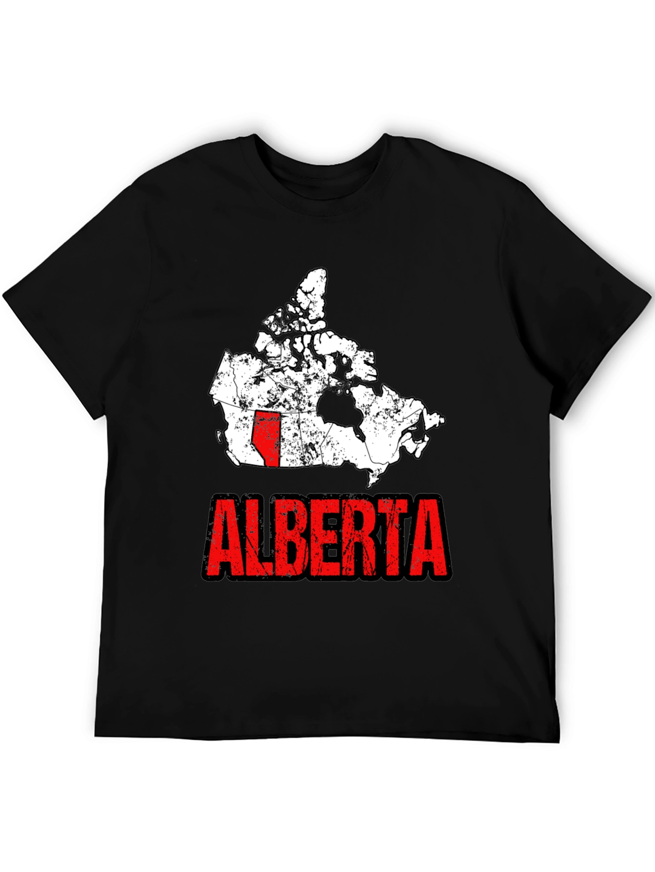 Alberta Canada Map Graphic Tee