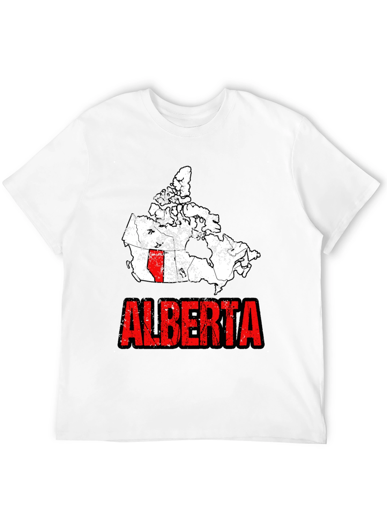 Alberta Canada Map Graphic Tee