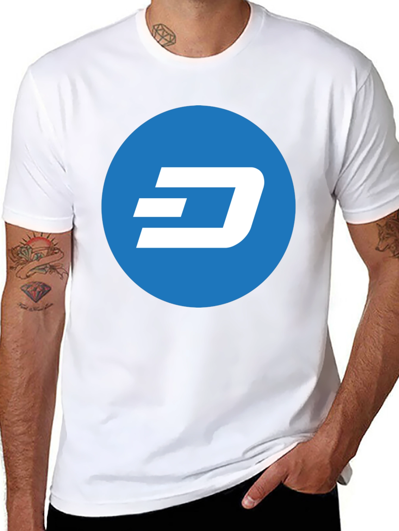Dash Crypto Logo T-Shirt - Stylish Bitcoin Altcoin Tee