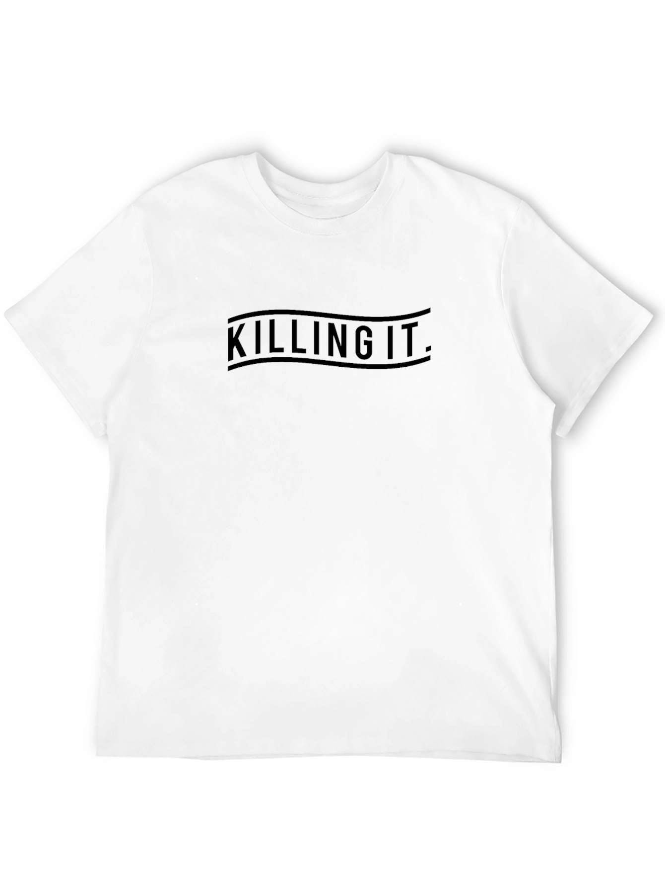 Killing It Graphic Tee - Black Crew Neck T-Shirt