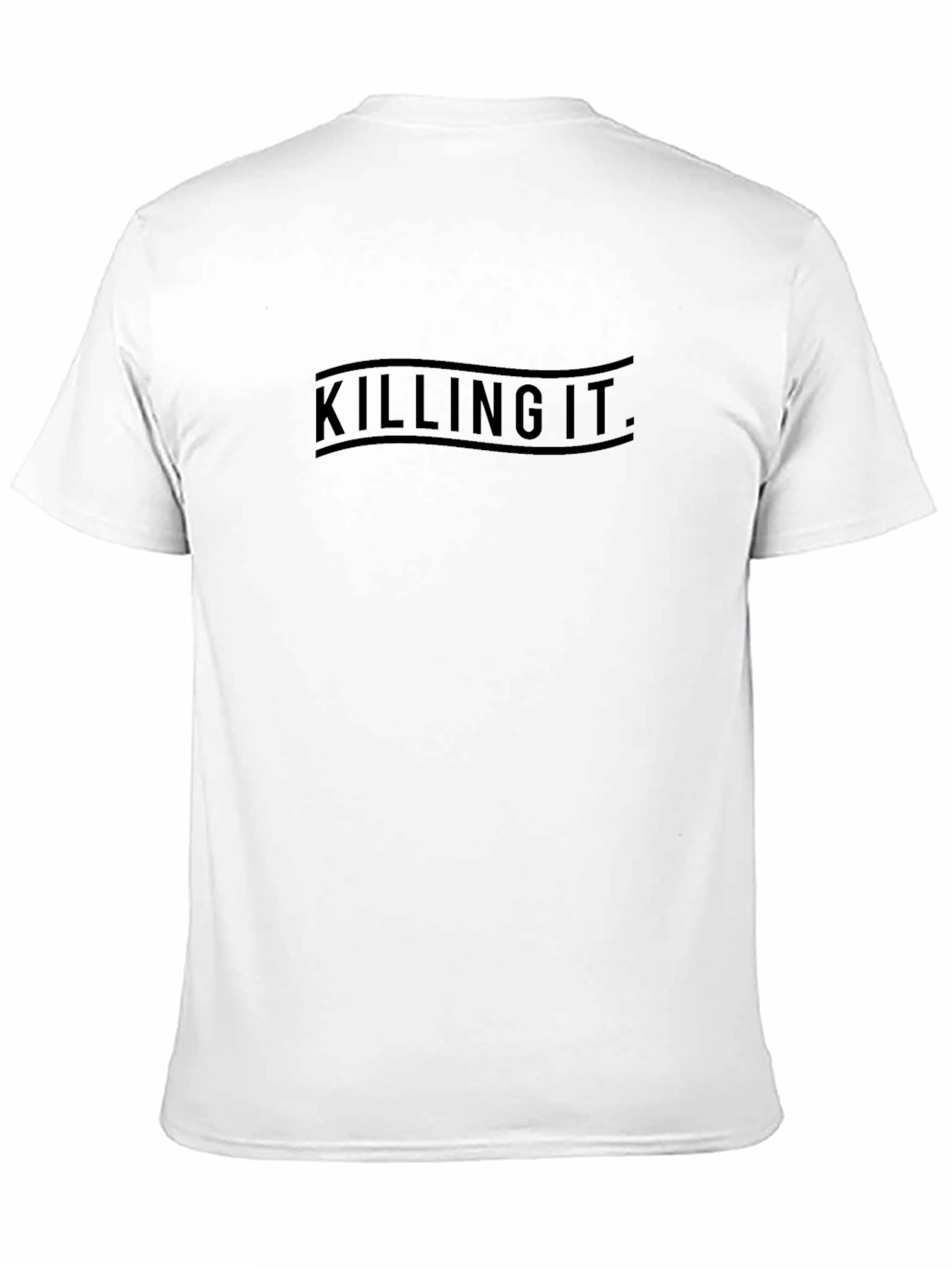 Killing It Graphic Tee - Black Crew Neck T-Shirt