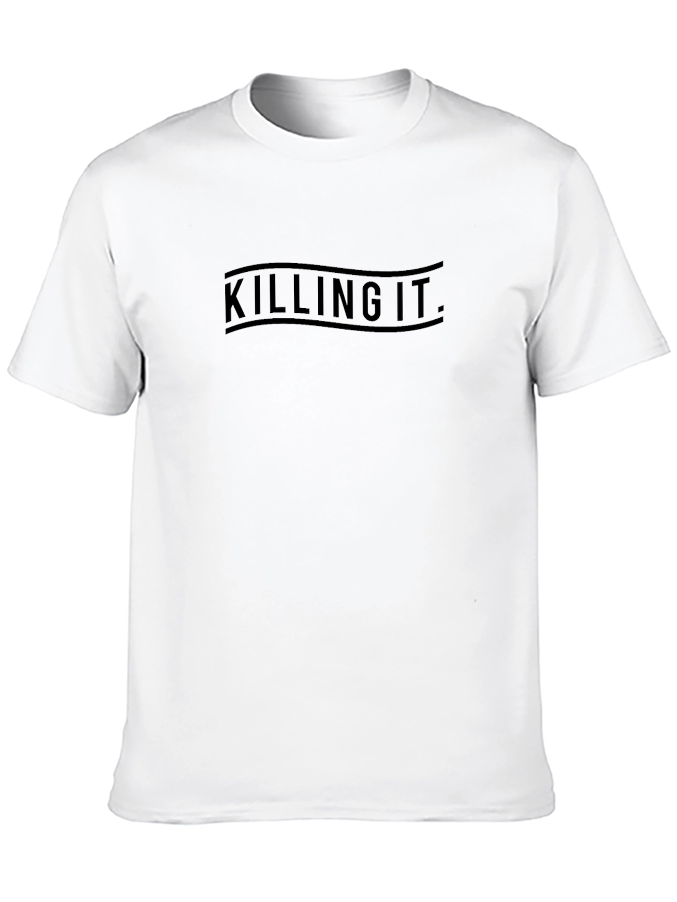 Killing It Graphic Tee - Black Crew Neck T-Shirt