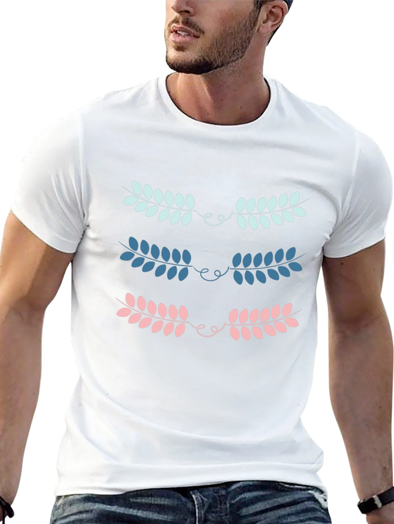 Leaf Laurel Graphic Print Tee