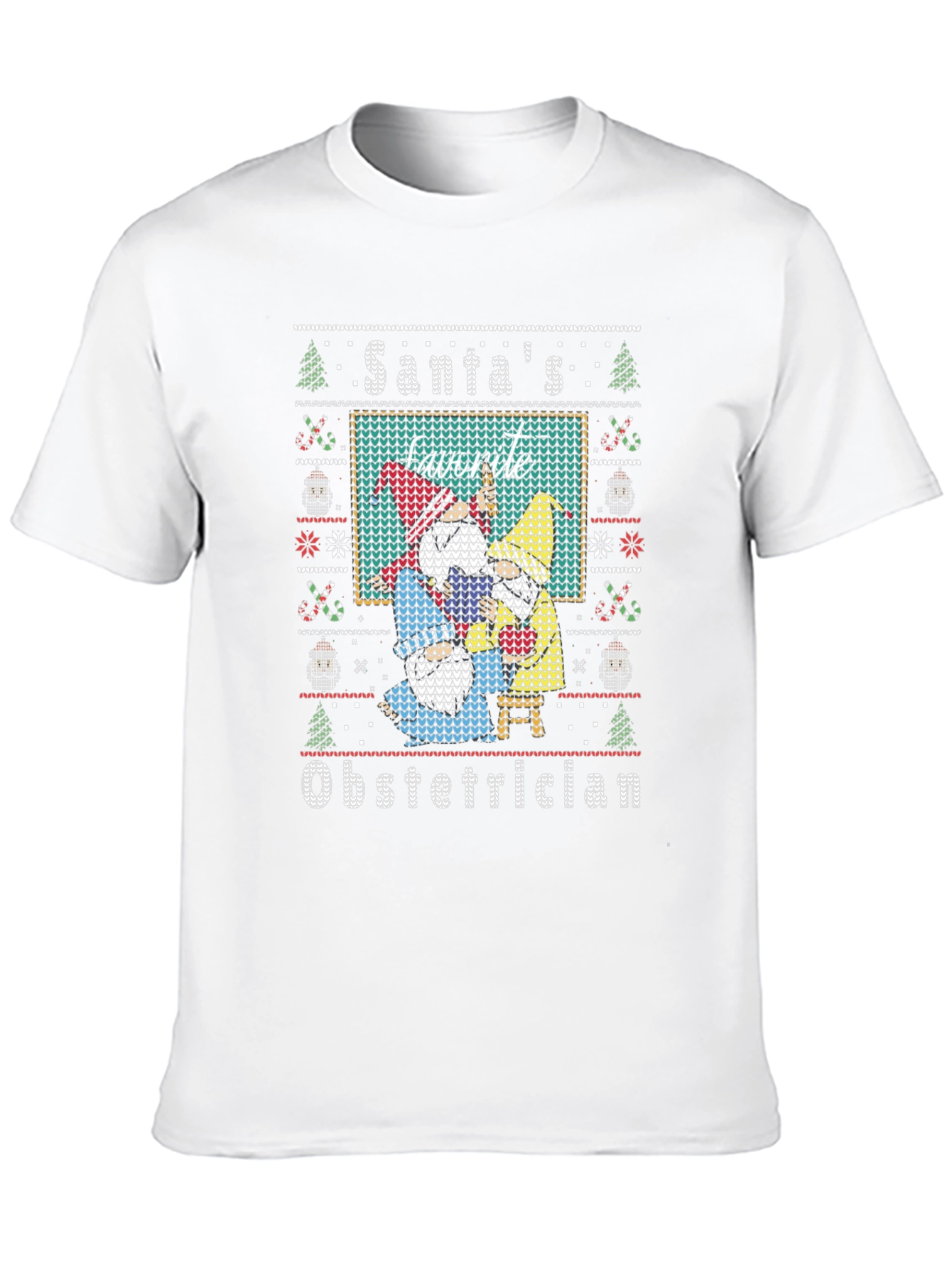Santas Favorite Obstetrician Ugly Christmas Sweater T-Shirt