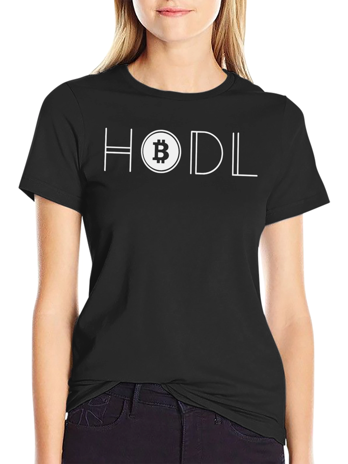 HODL Bitcoin Crypto Black T-Shirt