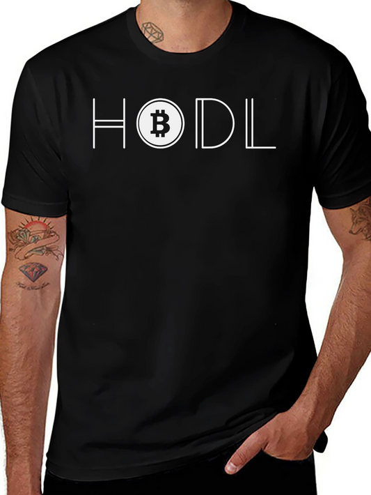 HODL Bitcoin Crypto Black T-Shirt