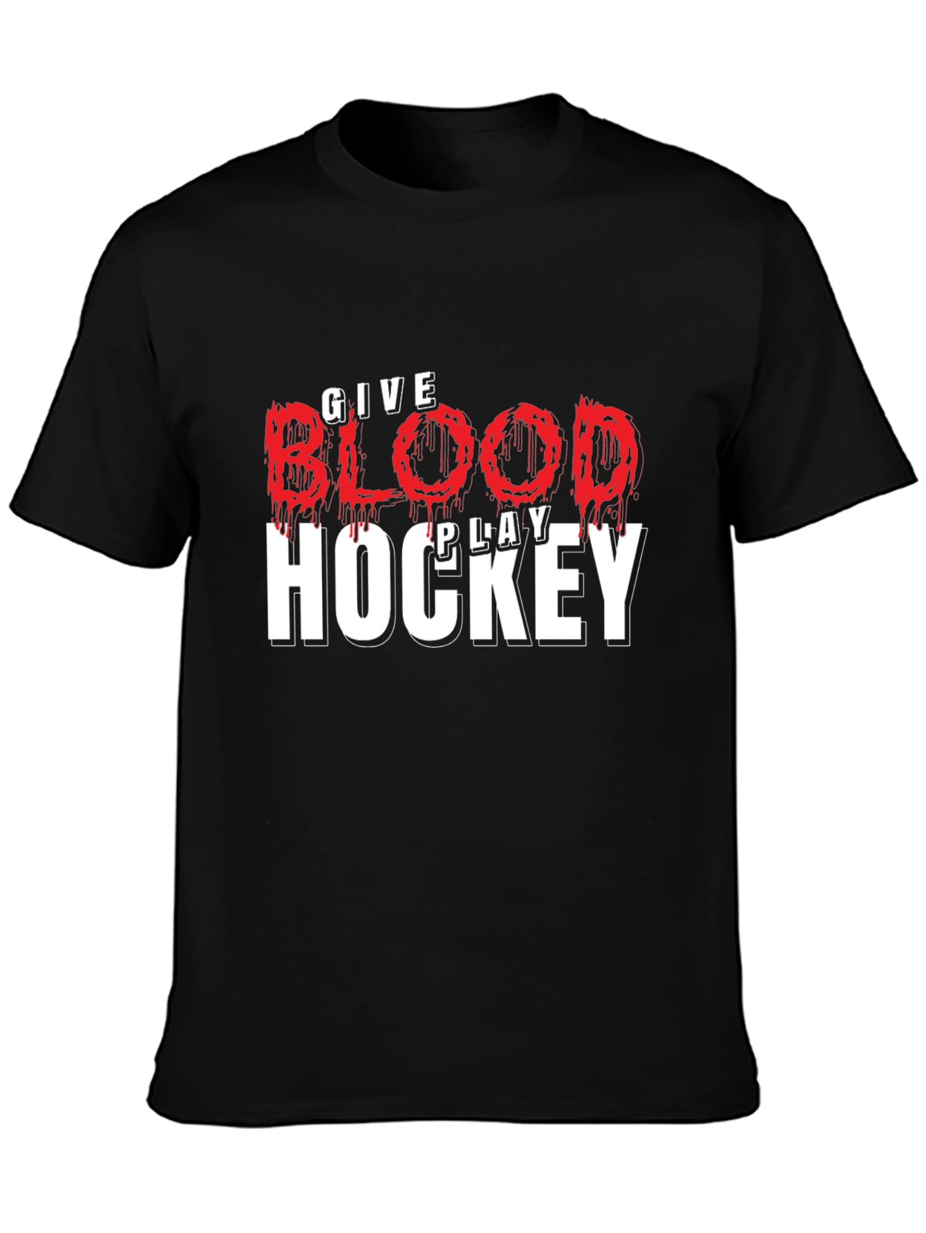 Give Blood Play Hockey T-Shirt