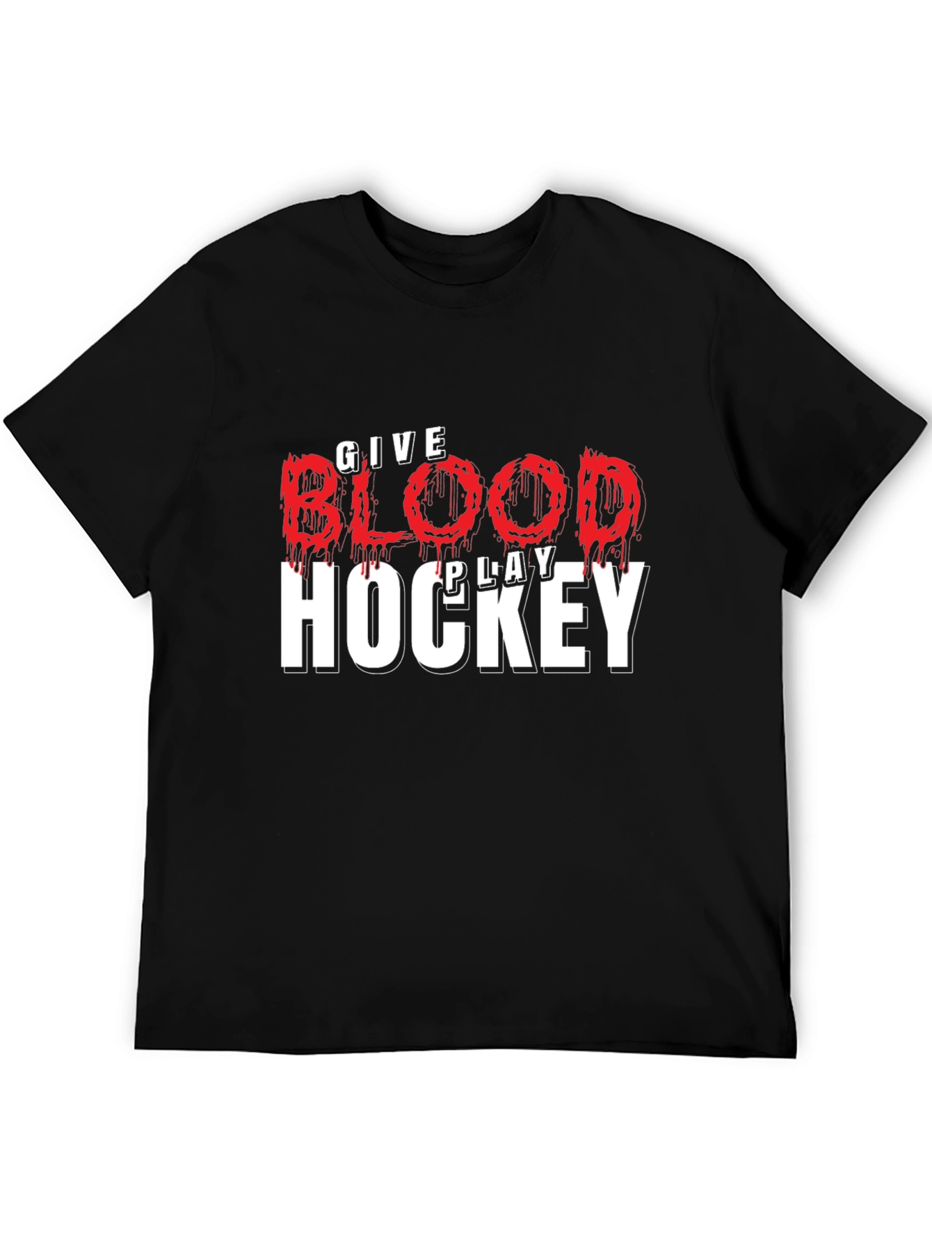 Give Blood Play Hockey T-Shirt