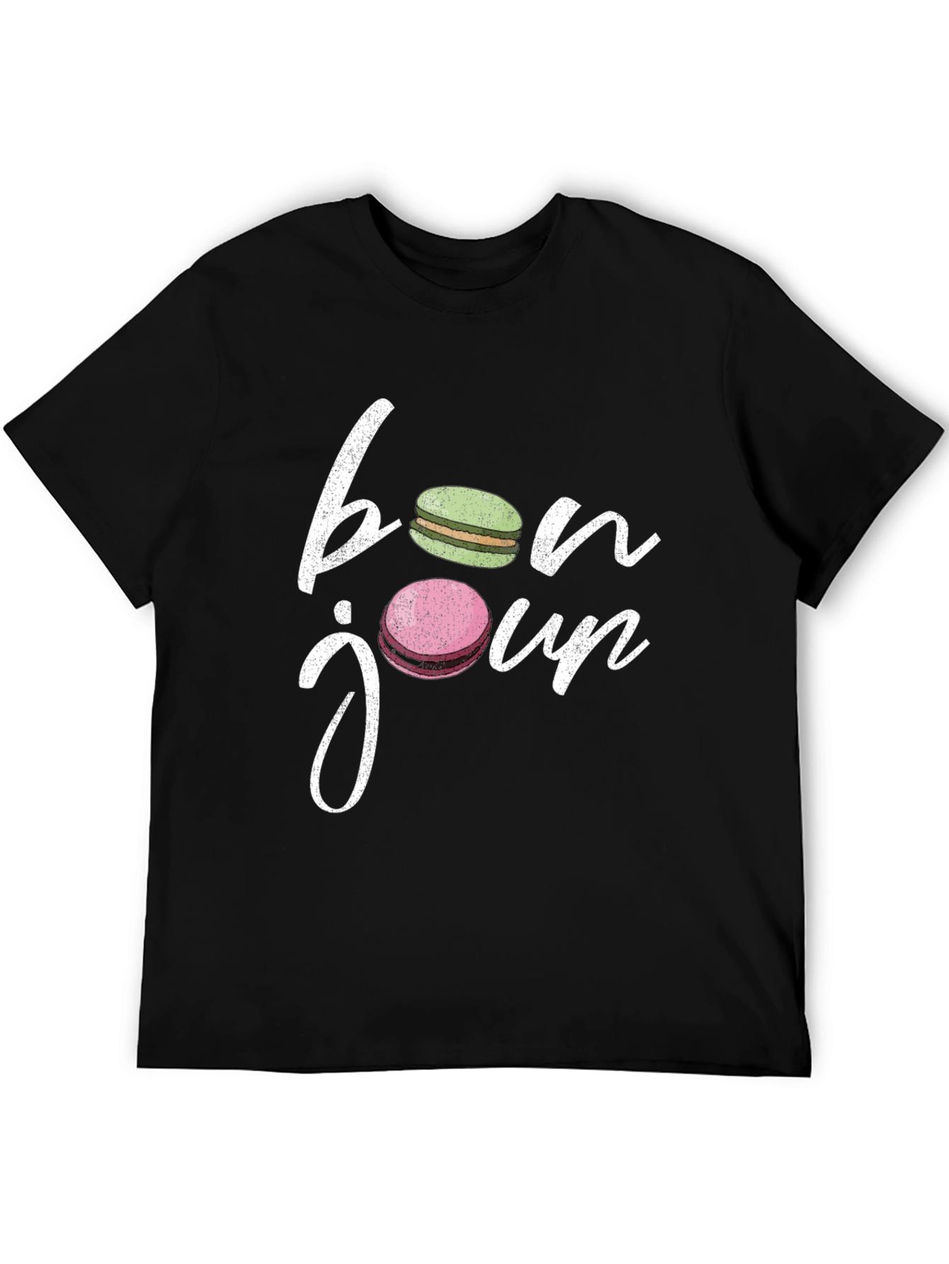 Bonjour Macarons T-Shirt - French Style