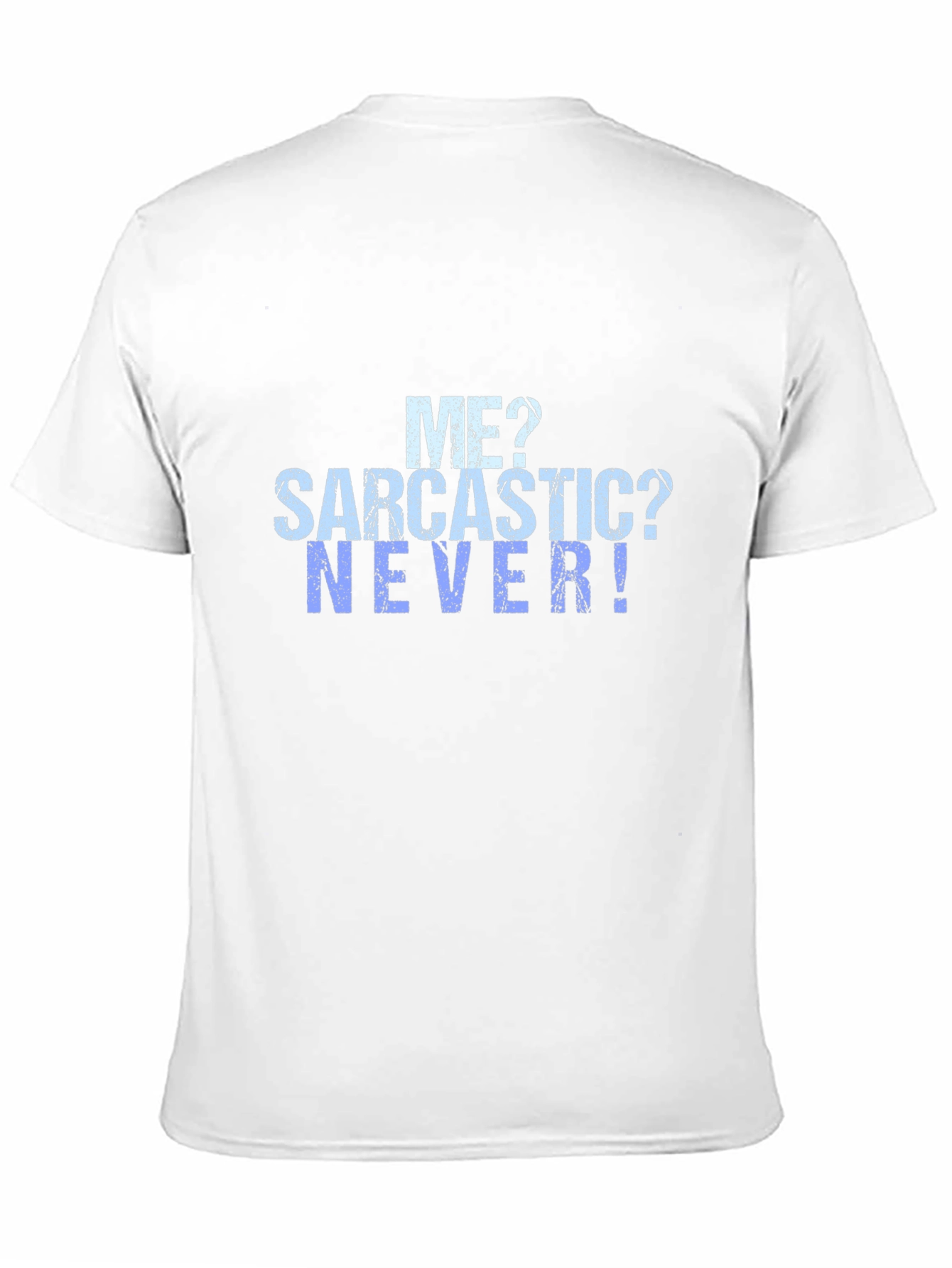 Sarcastic? Never! Graphic Tee - Mens Black T-Shirt