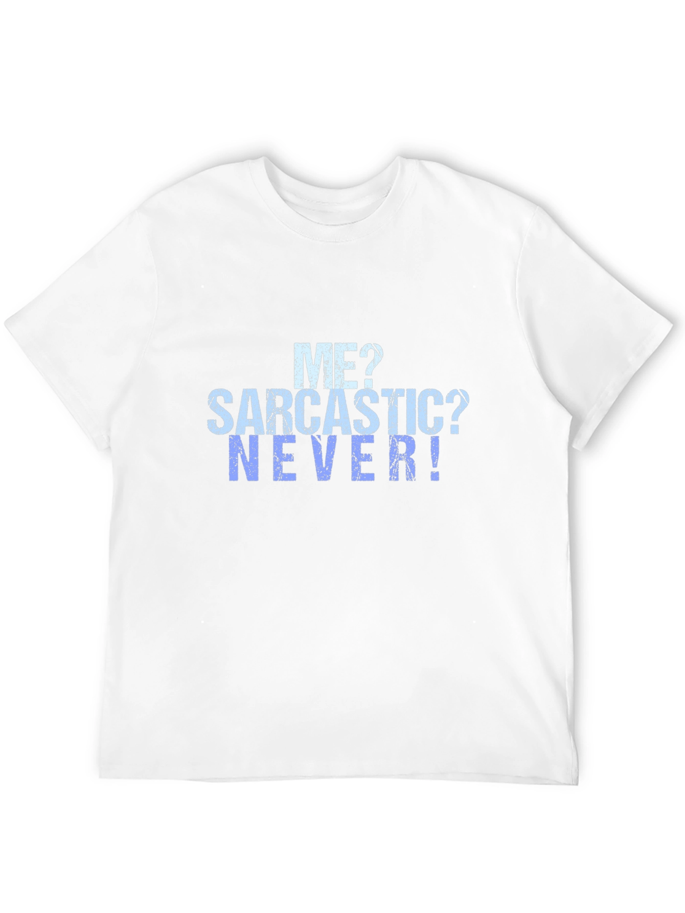 Sarcastic? Never! Graphic Tee - Mens Black T-Shirt