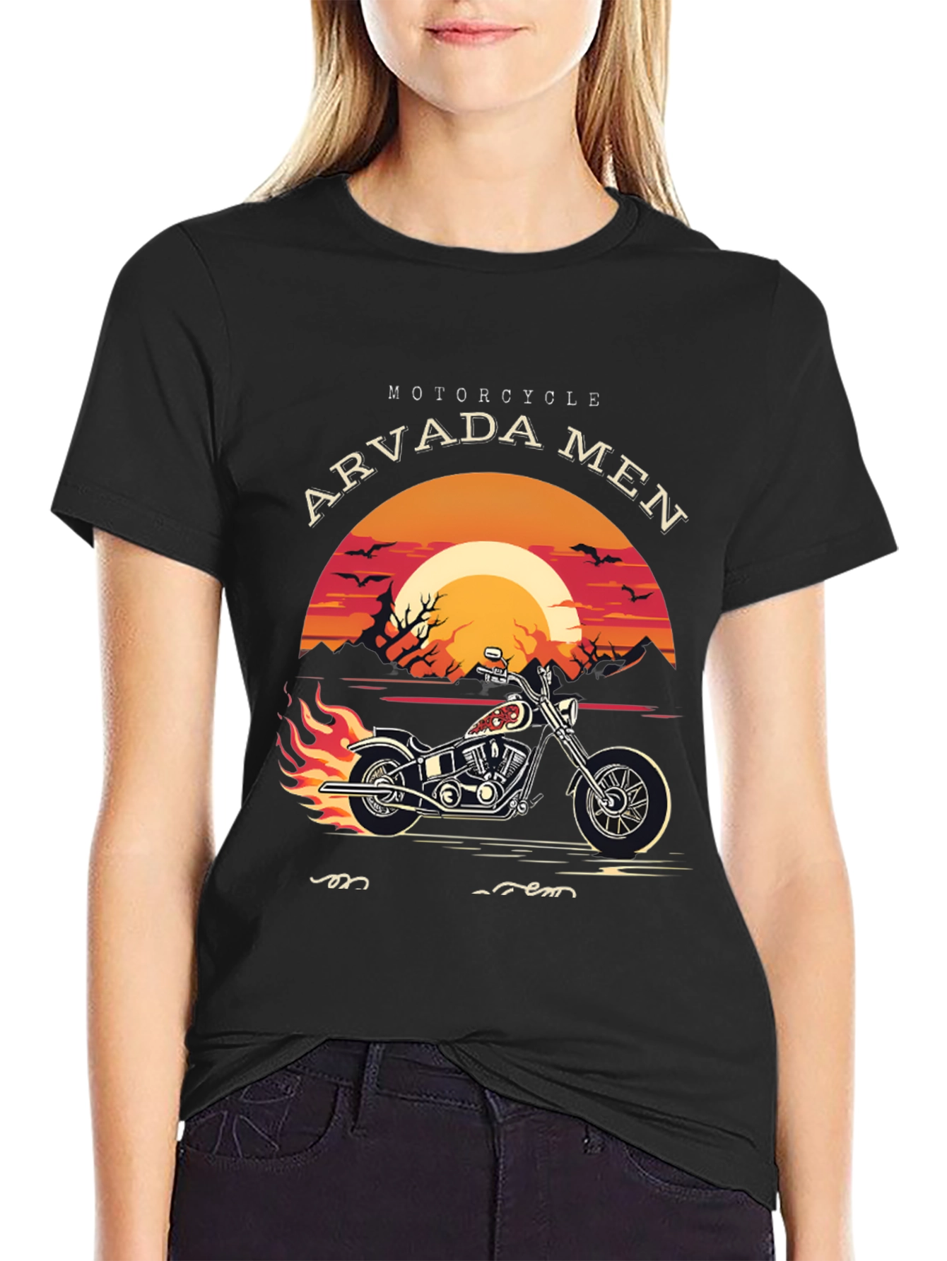 Arvada Men Motorcycle Graphic Tee