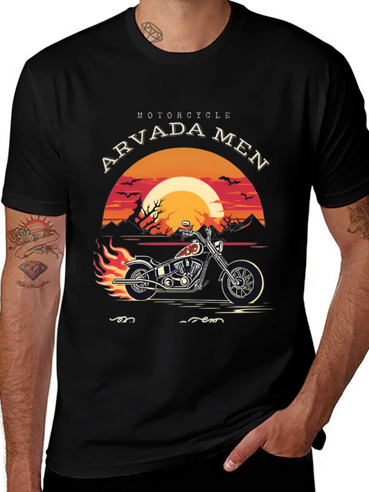 Arvada Men Motorcycle Graphic Tee