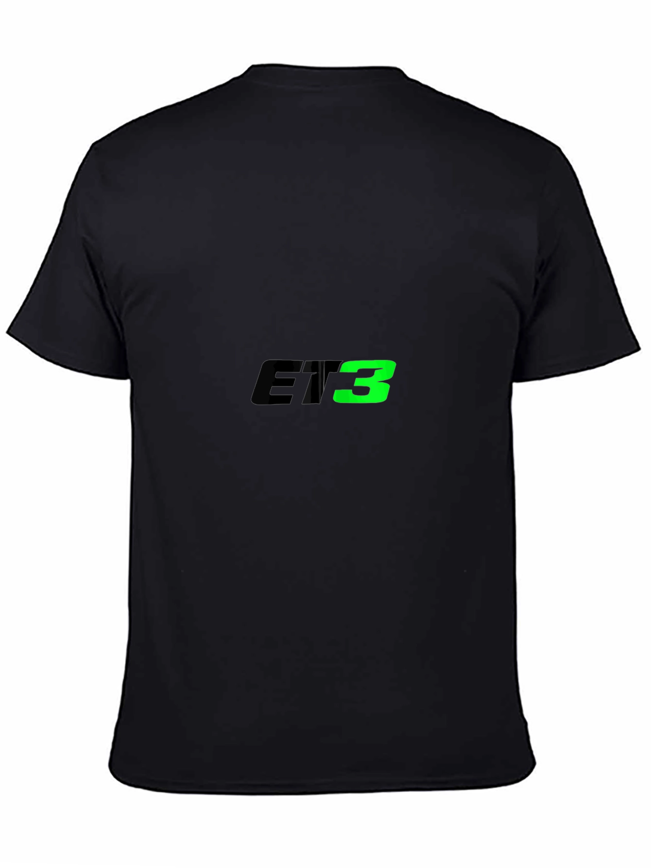 Mens Black ET3 Graphic T-Shirt