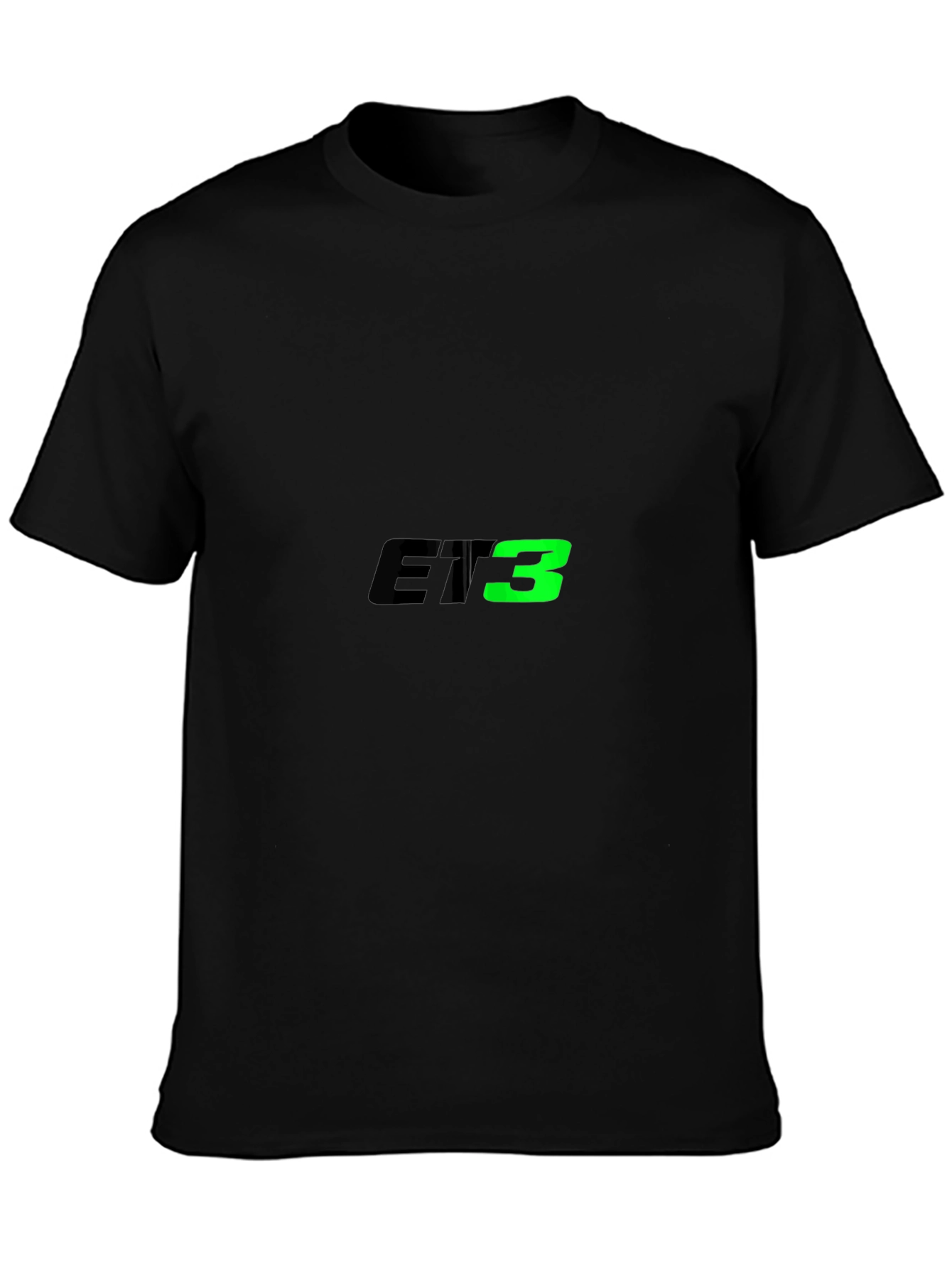 Mens Black ET3 Graphic T-Shirt