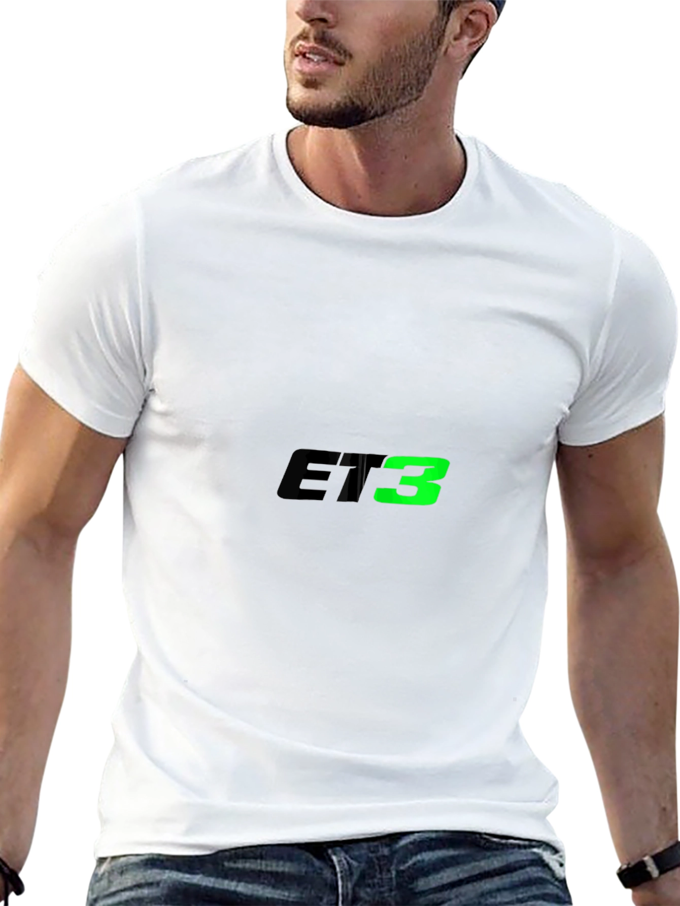 Mens Black ET3 Graphic T-Shirt