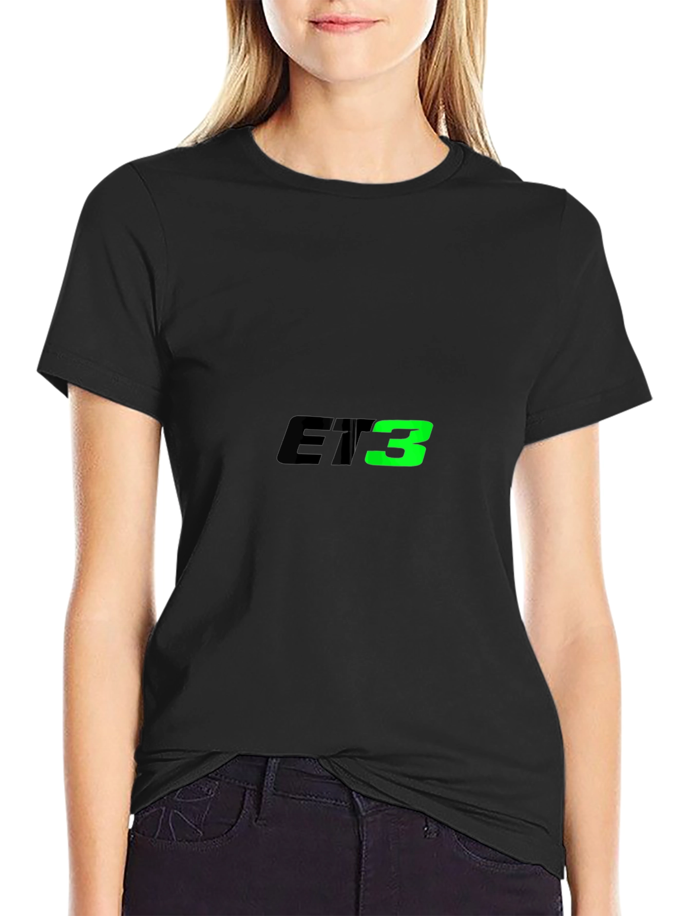 Mens Black ET3 Graphic T-Shirt