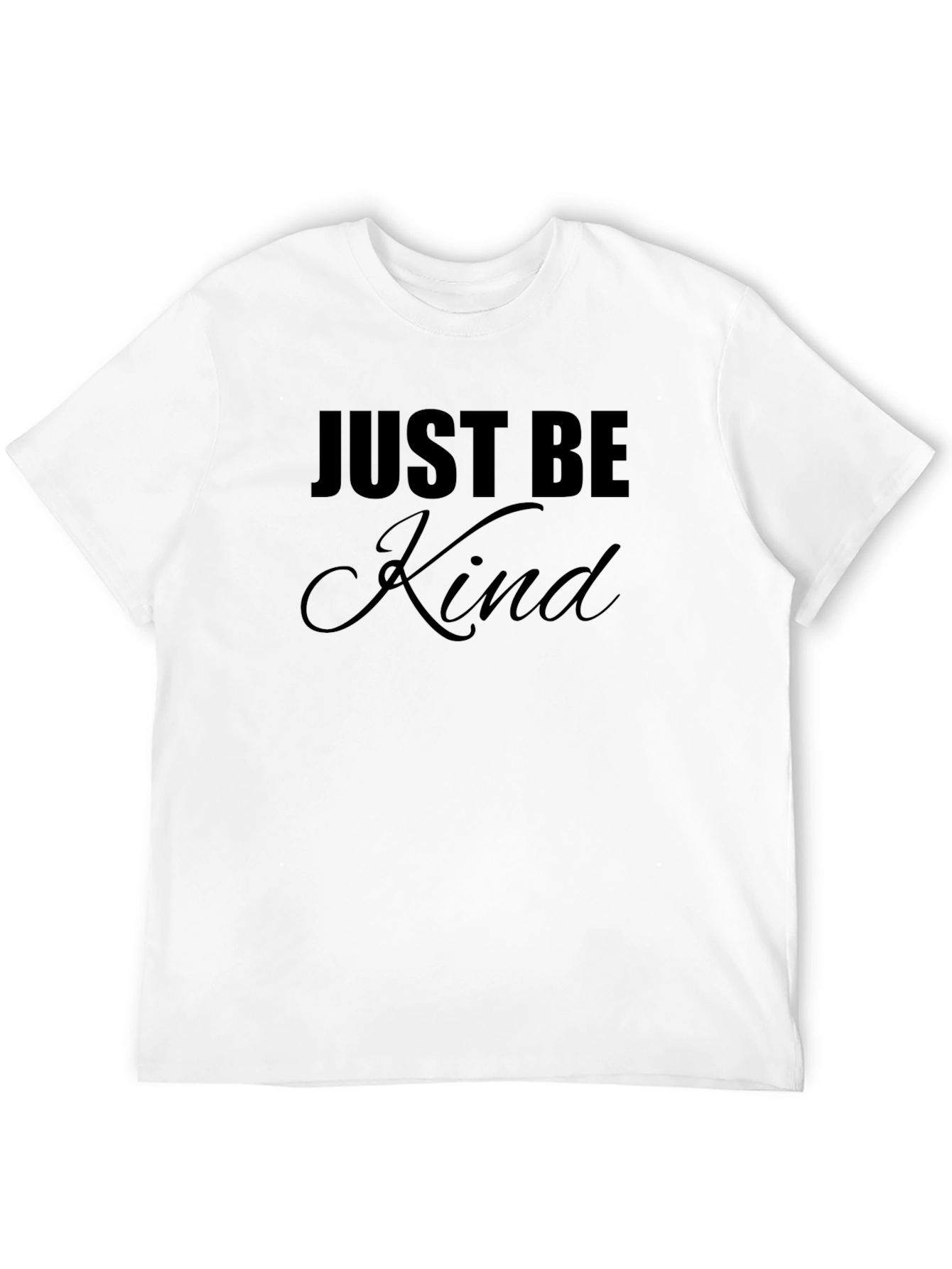 Just Be Kind Graphic Tee - Black Casual T-Shirt