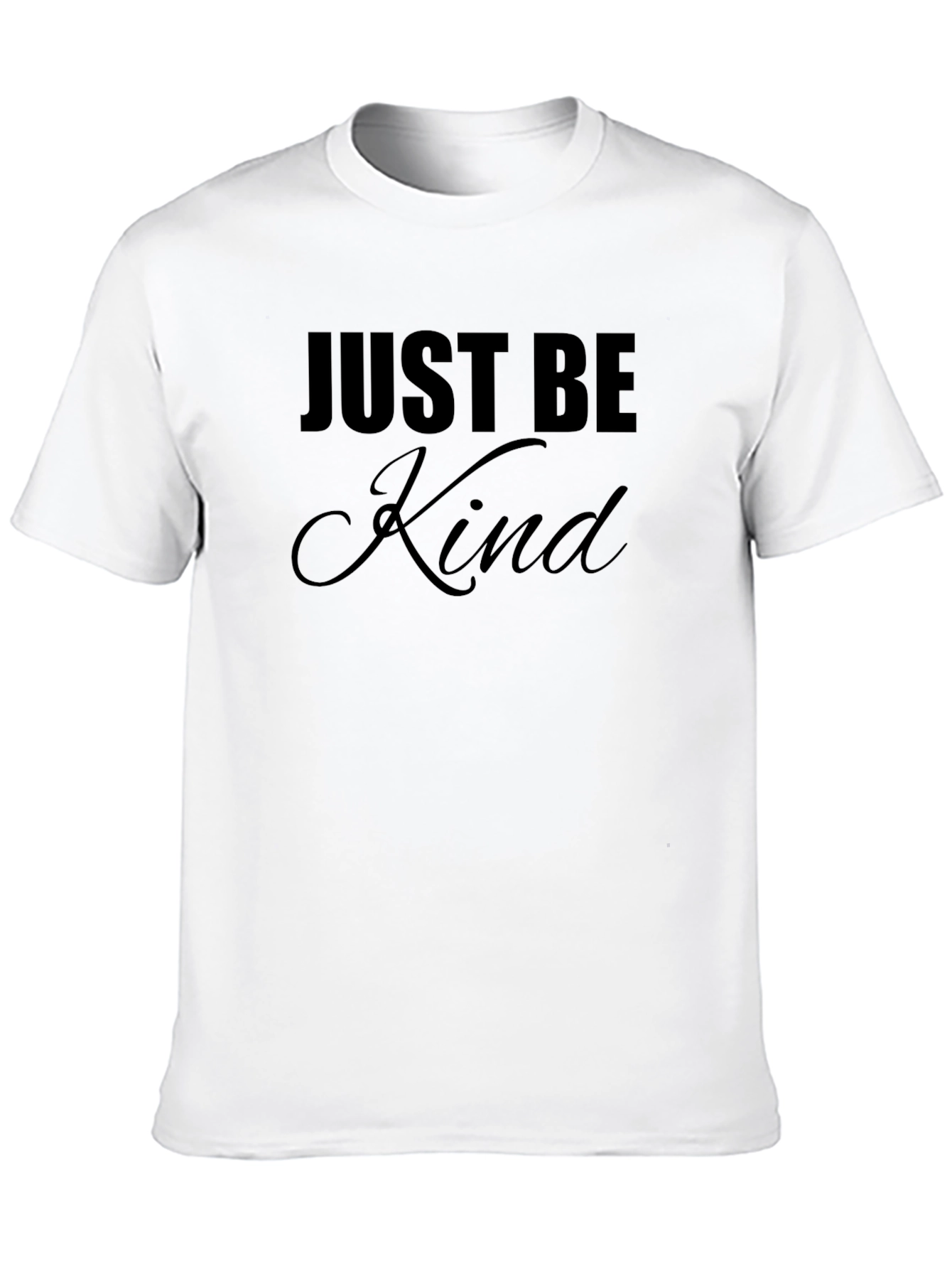 Just Be Kind Graphic Tee - Black Casual T-Shirt