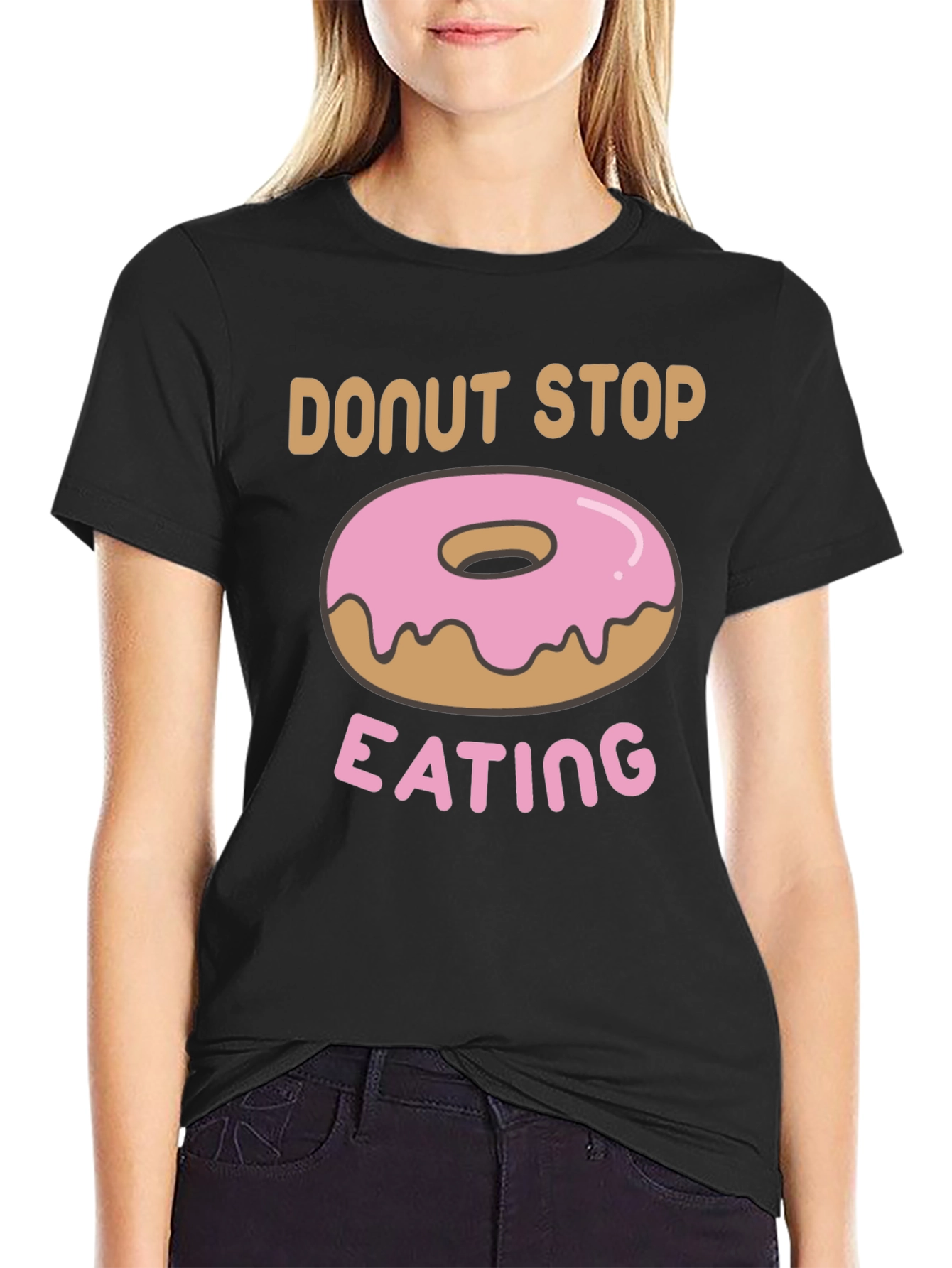 Donut Stop Eating Graphic T-Shirt