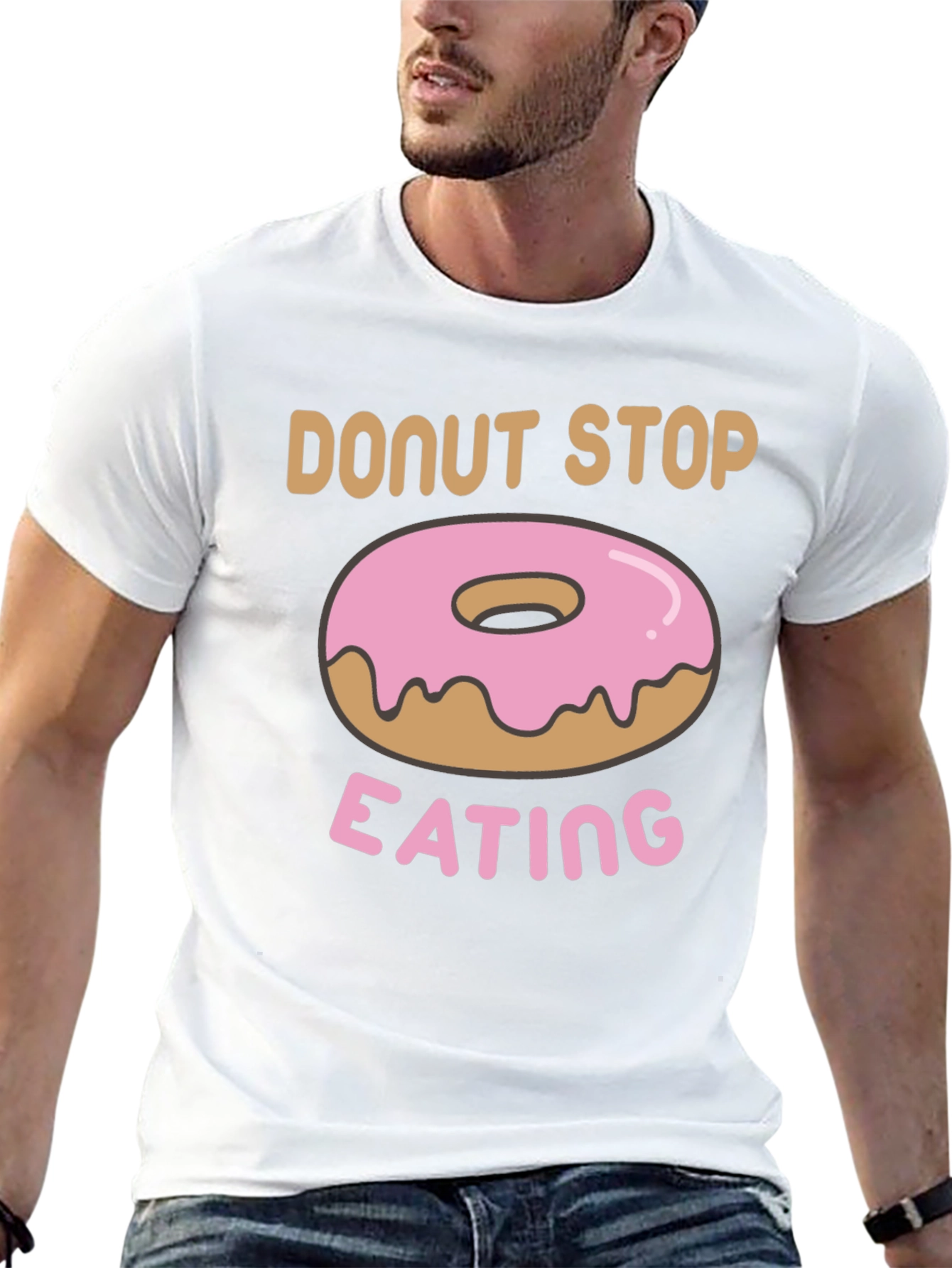 Donut Stop Eating Graphic T-Shirt