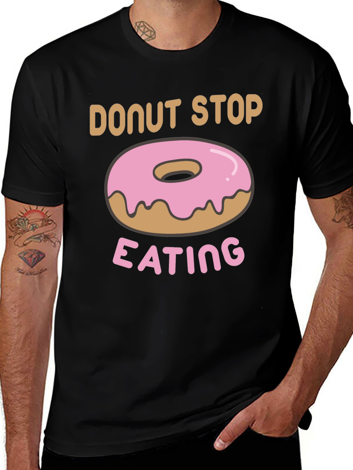 Donut Stop Eating Graphic T-Shirt