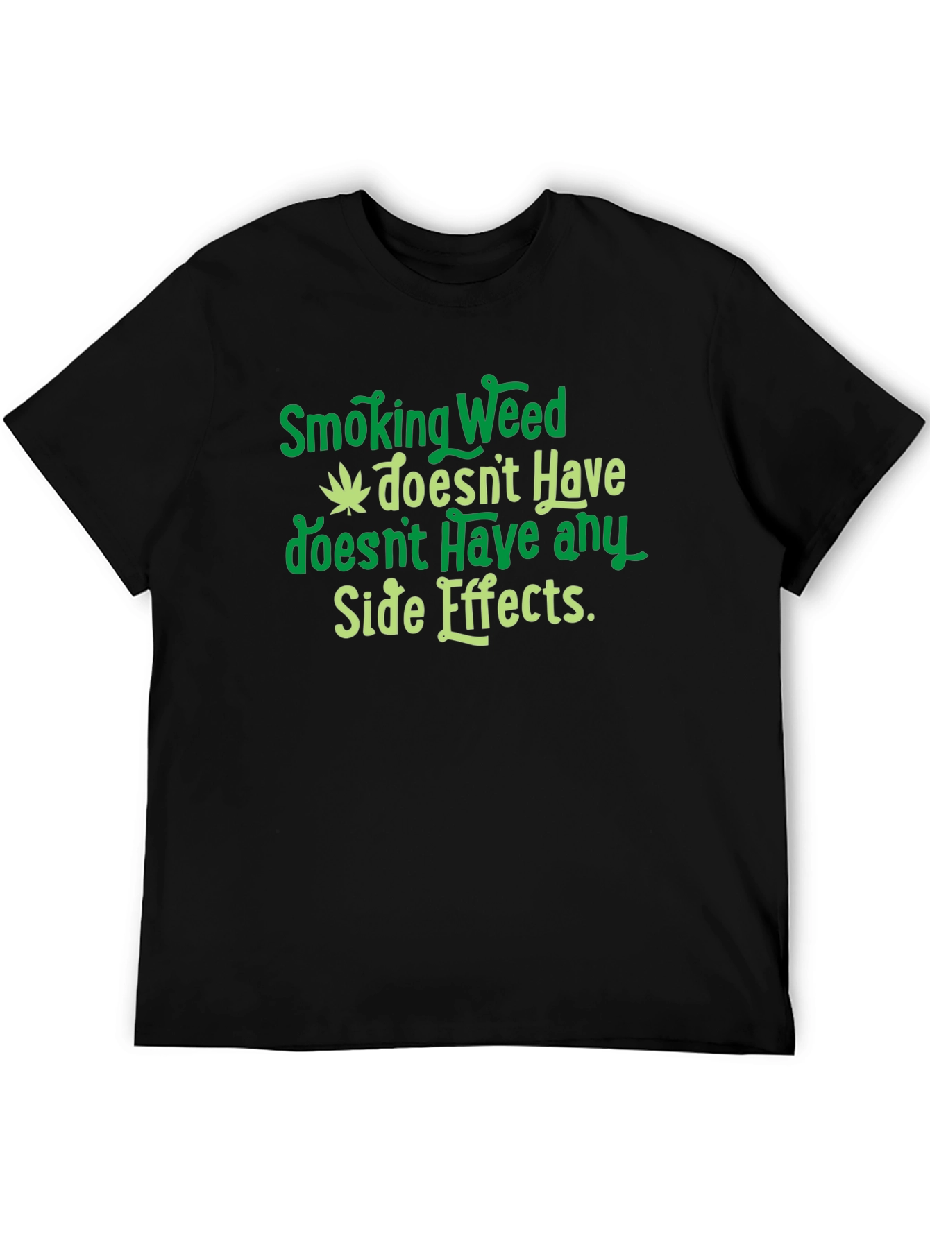 Smoking Weed Side Effects Graphic T-Shirt