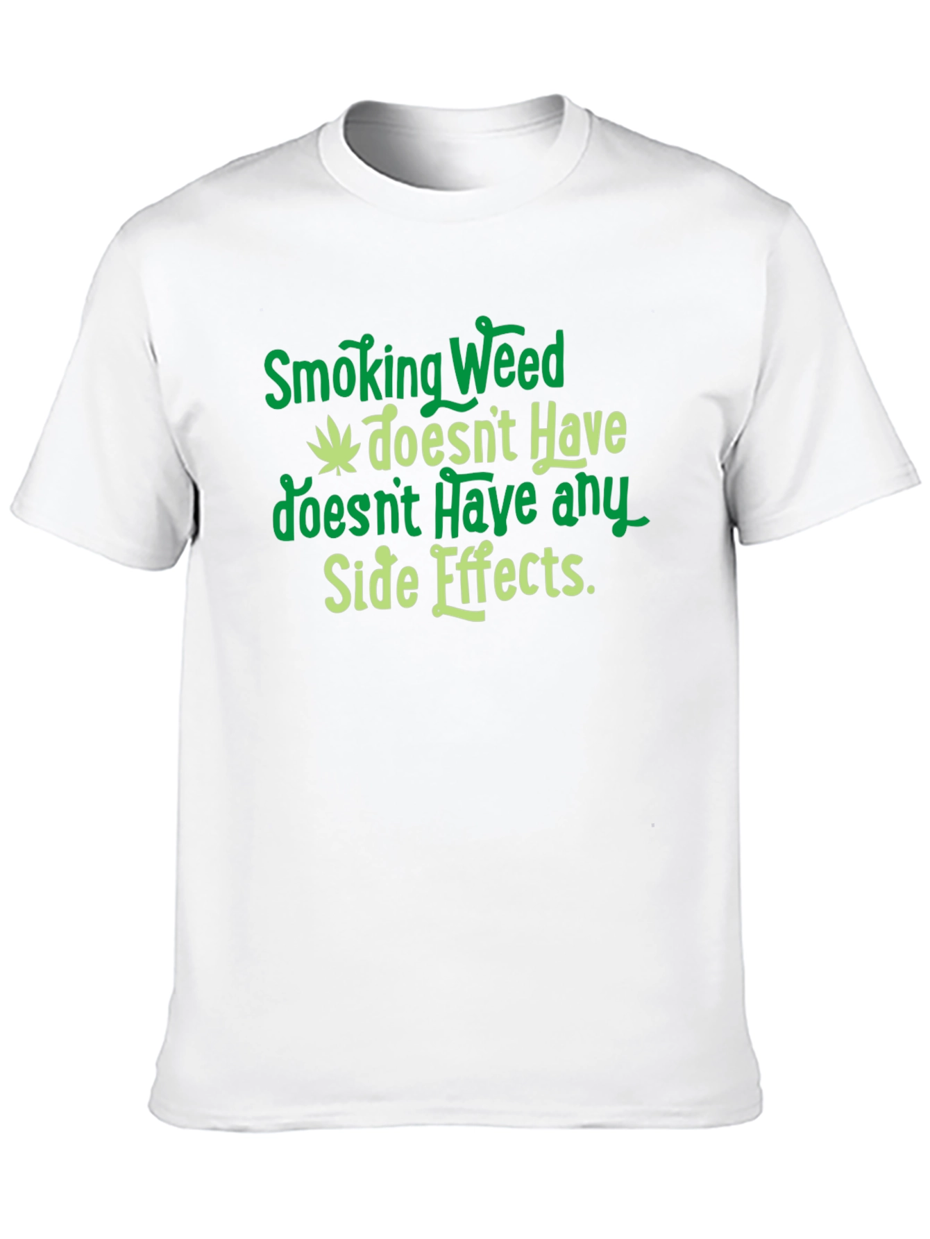 Smoking Weed Side Effects Graphic T-Shirt