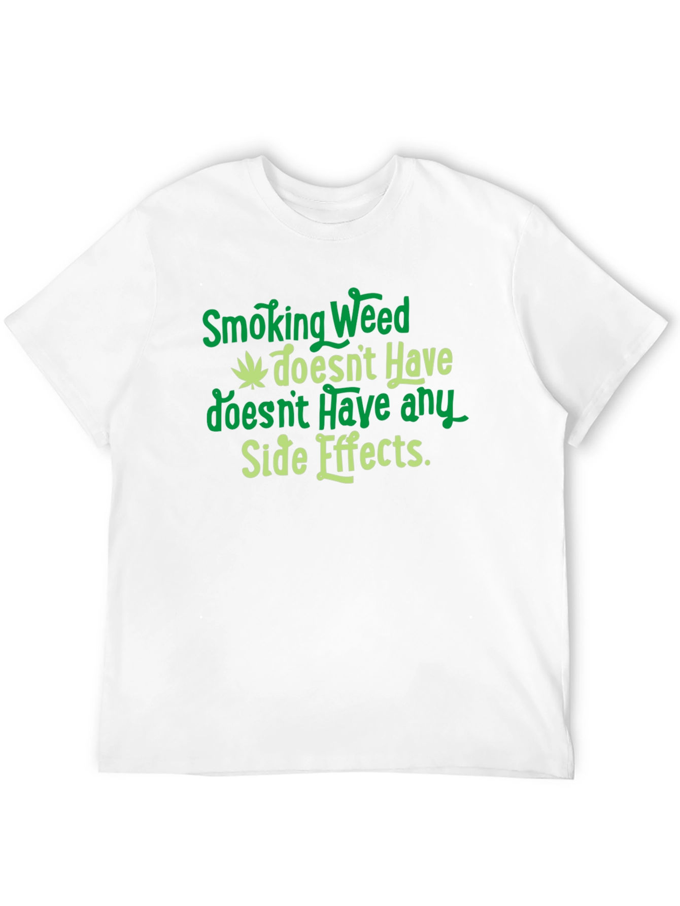 Smoking Weed Side Effects Graphic T-Shirt
