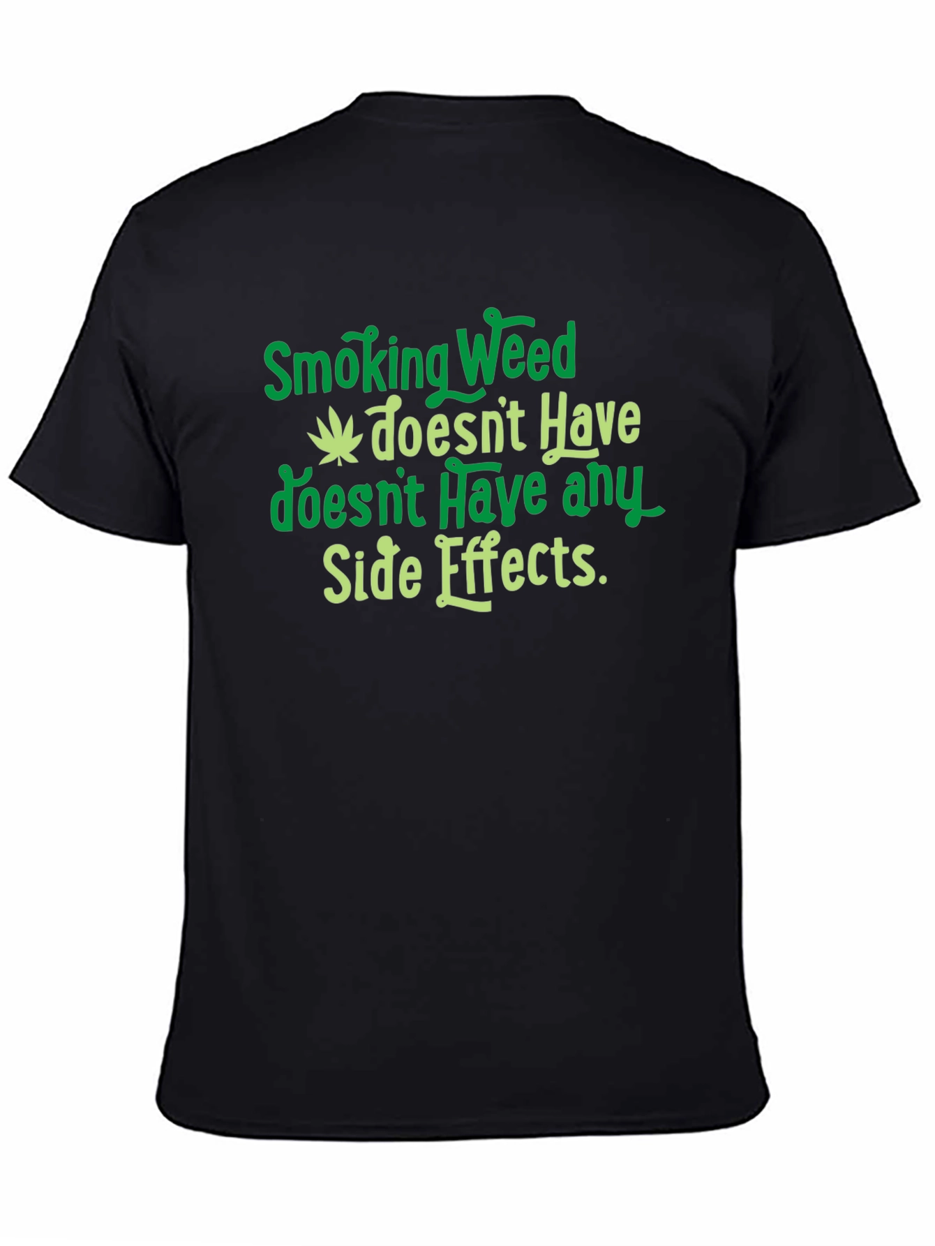 Smoking Weed Side Effects Graphic T-Shirt