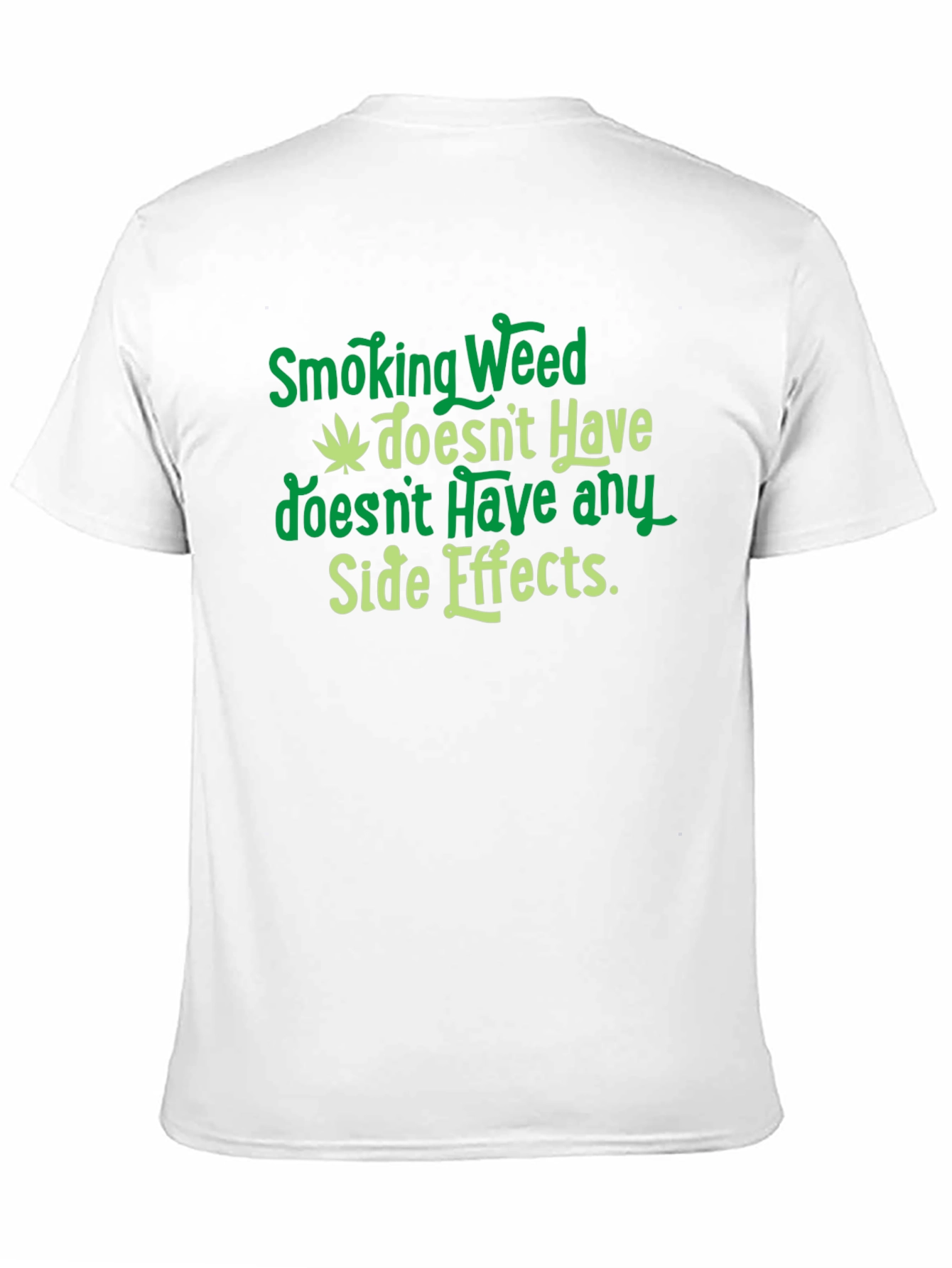Smoking Weed Side Effects Graphic T-Shirt